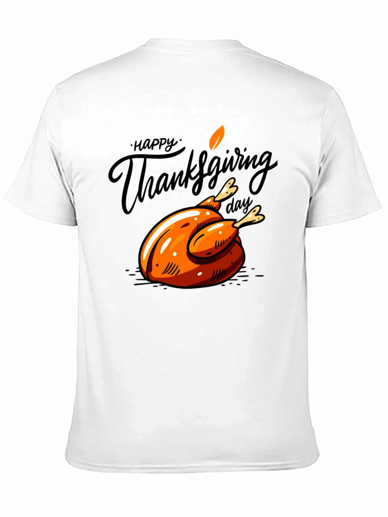 Thanksgiving Turkey Graphic T-Shirt - Festive Holiday Tee