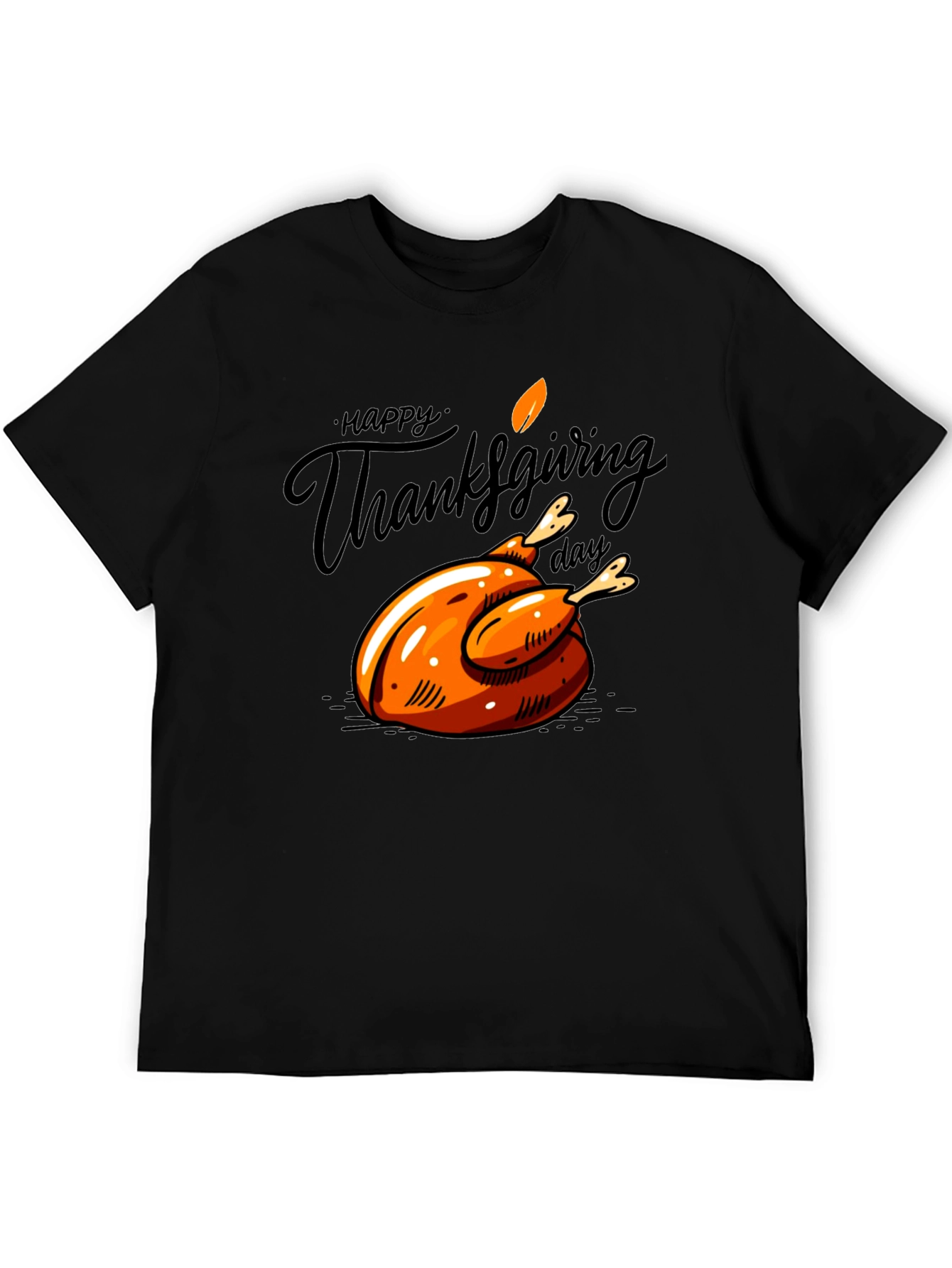 Thanksgiving Turkey Graphic T-Shirt - Festive Holiday Tee