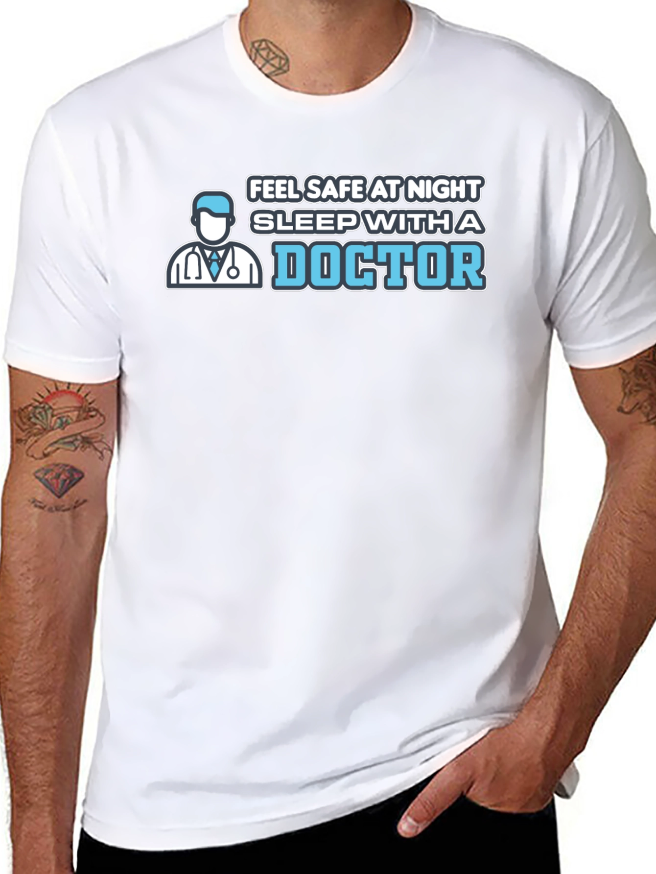 Feel Safe Sleep With A Doctor T-Shirt