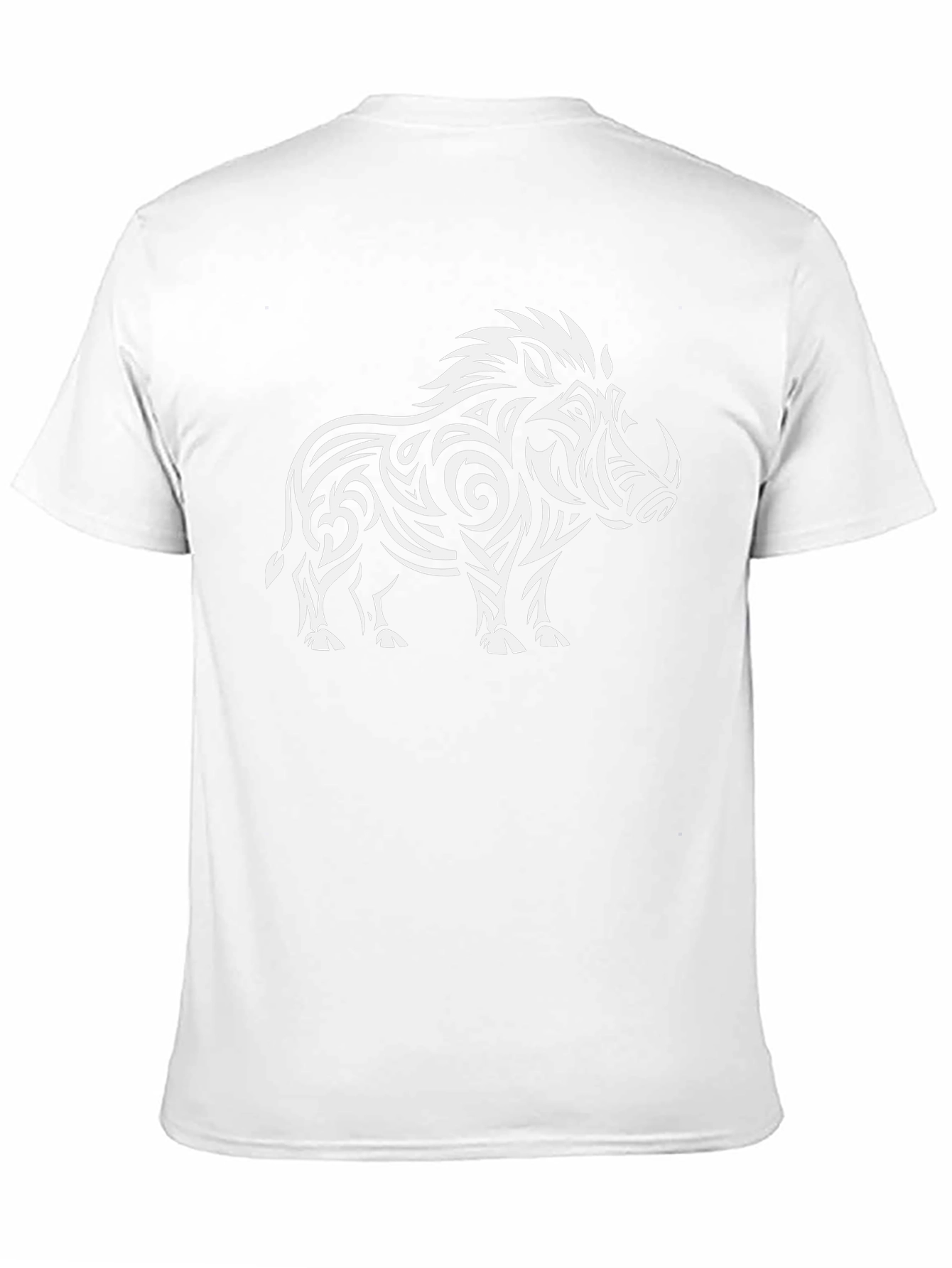 Tribal Boar Graphic Tee - Black T-Shirt