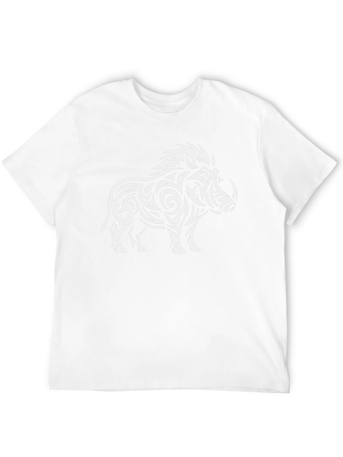 Tribal Boar Graphic Tee - Black T-Shirt
