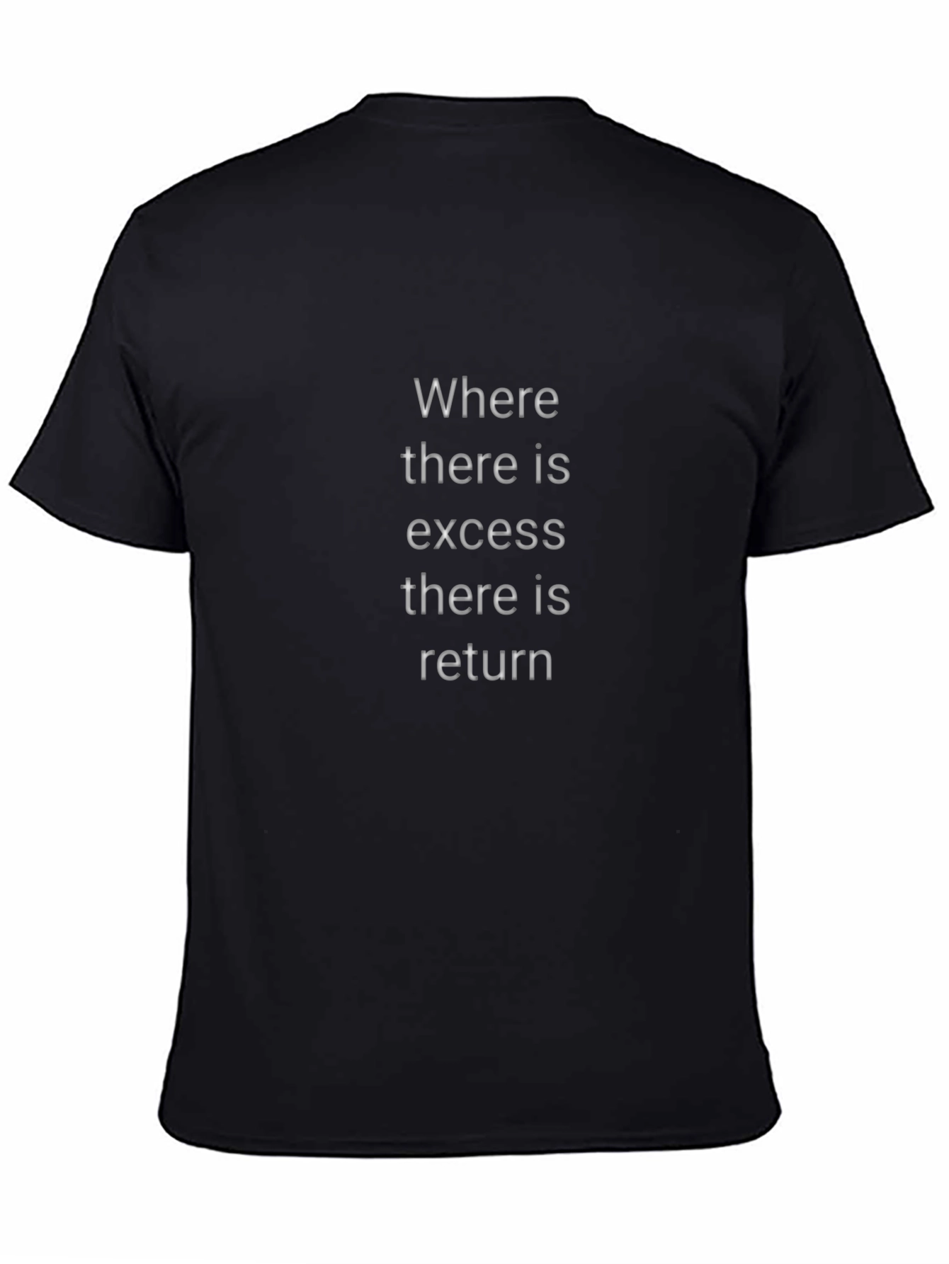 Where There Is Excess Graphic Tee - Black