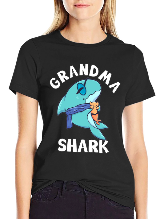 Grandma Shark Graphic T-Shirt