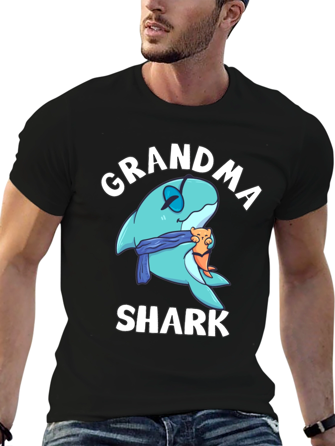 Grandma Shark Graphic T-Shirt