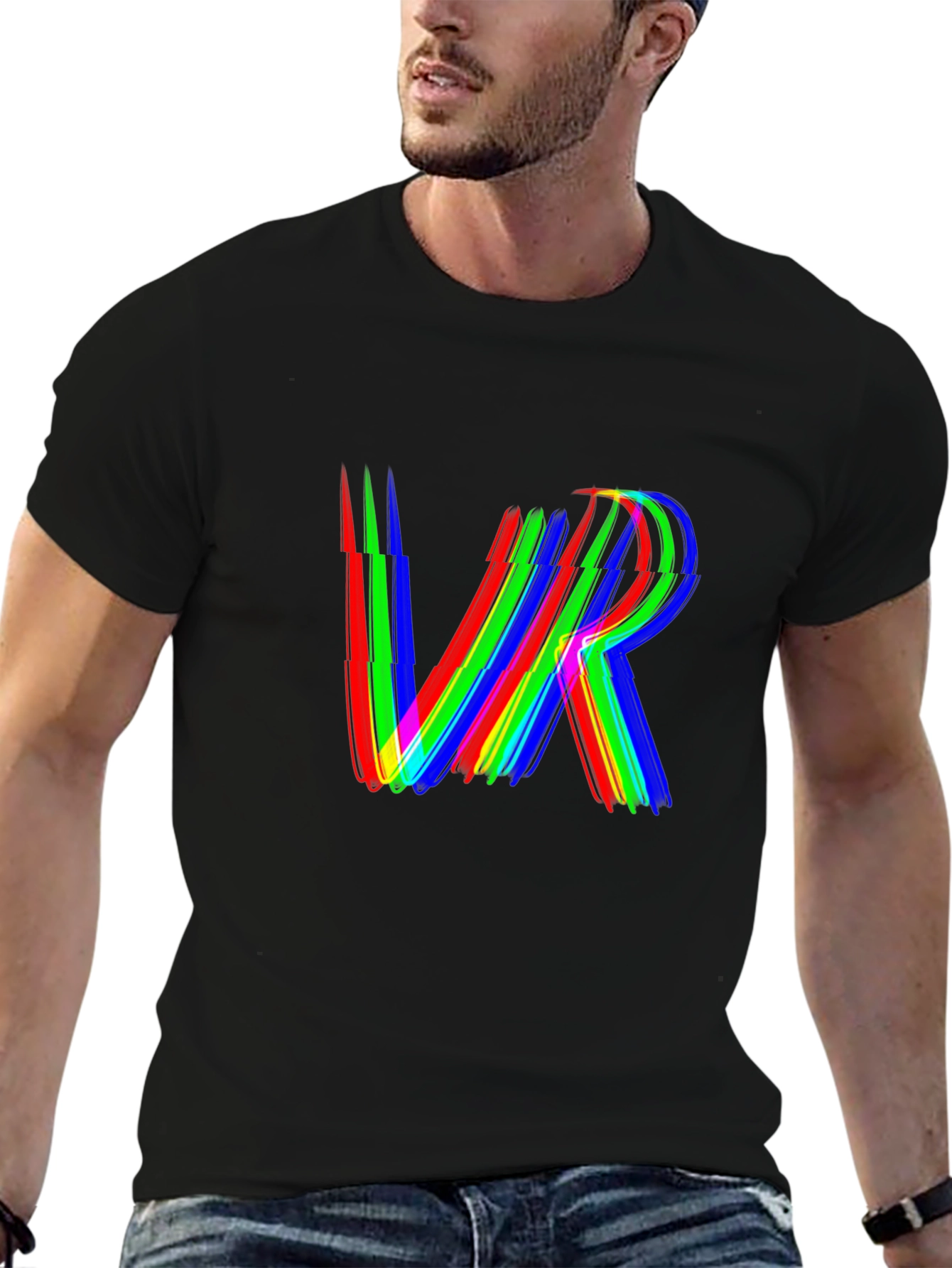 VR Glitch Graphic Tee - Virtual Reality Shirt
