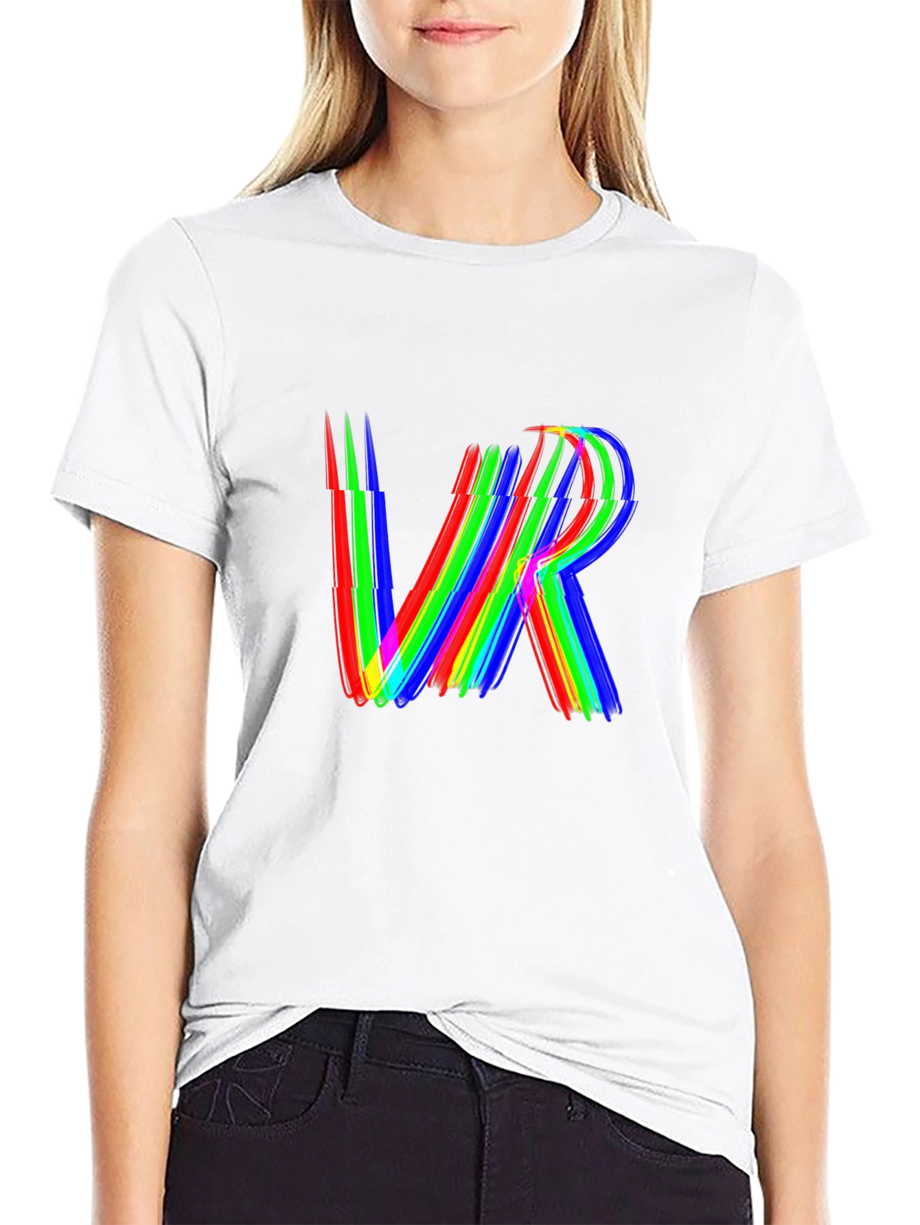 VR Glitch Graphic Tee - Virtual Reality Shirt
