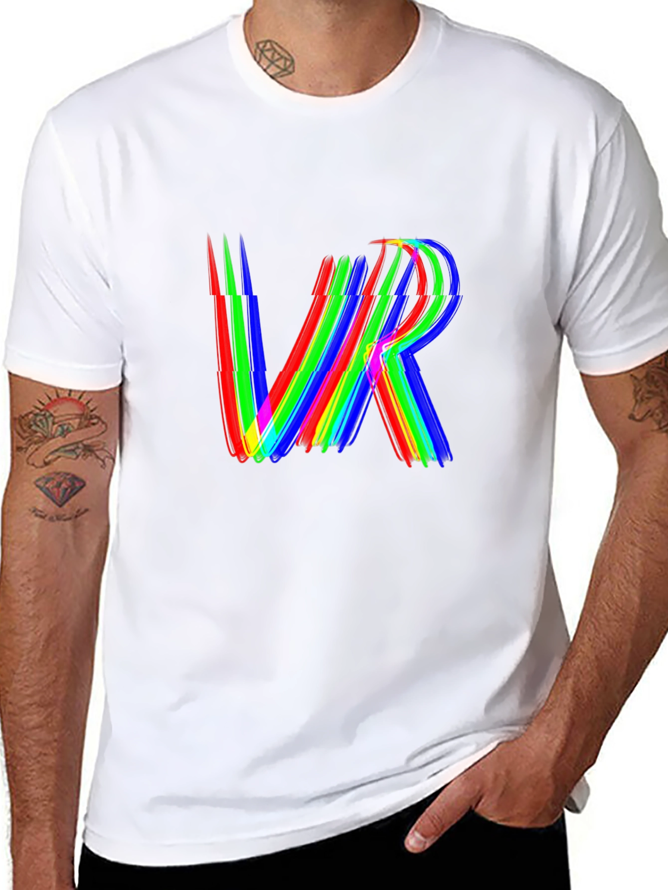 VR Glitch Graphic Tee - Virtual Reality Shirt