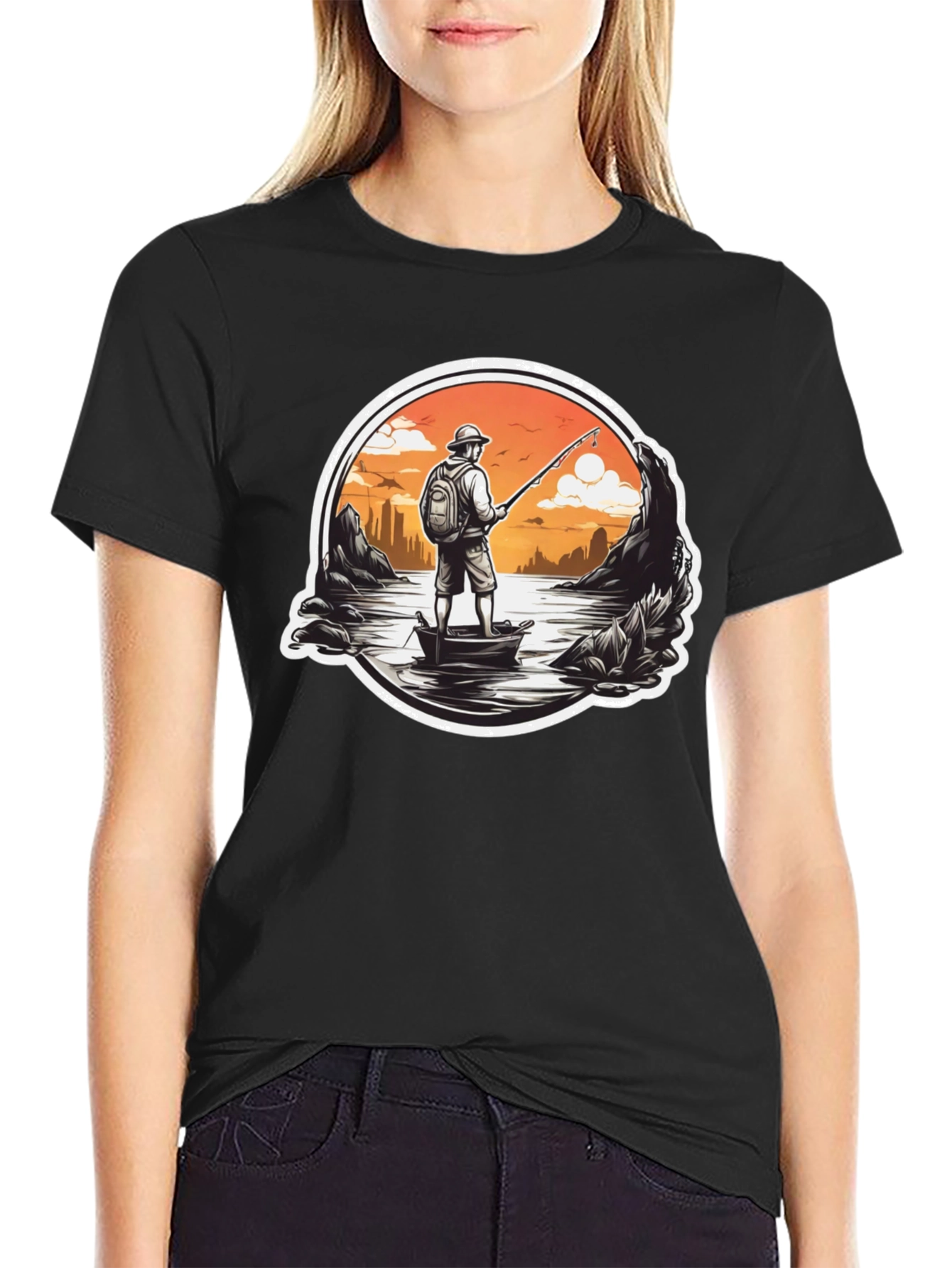 Fishing Adventure T-Shirt - Lakeside Angler Design