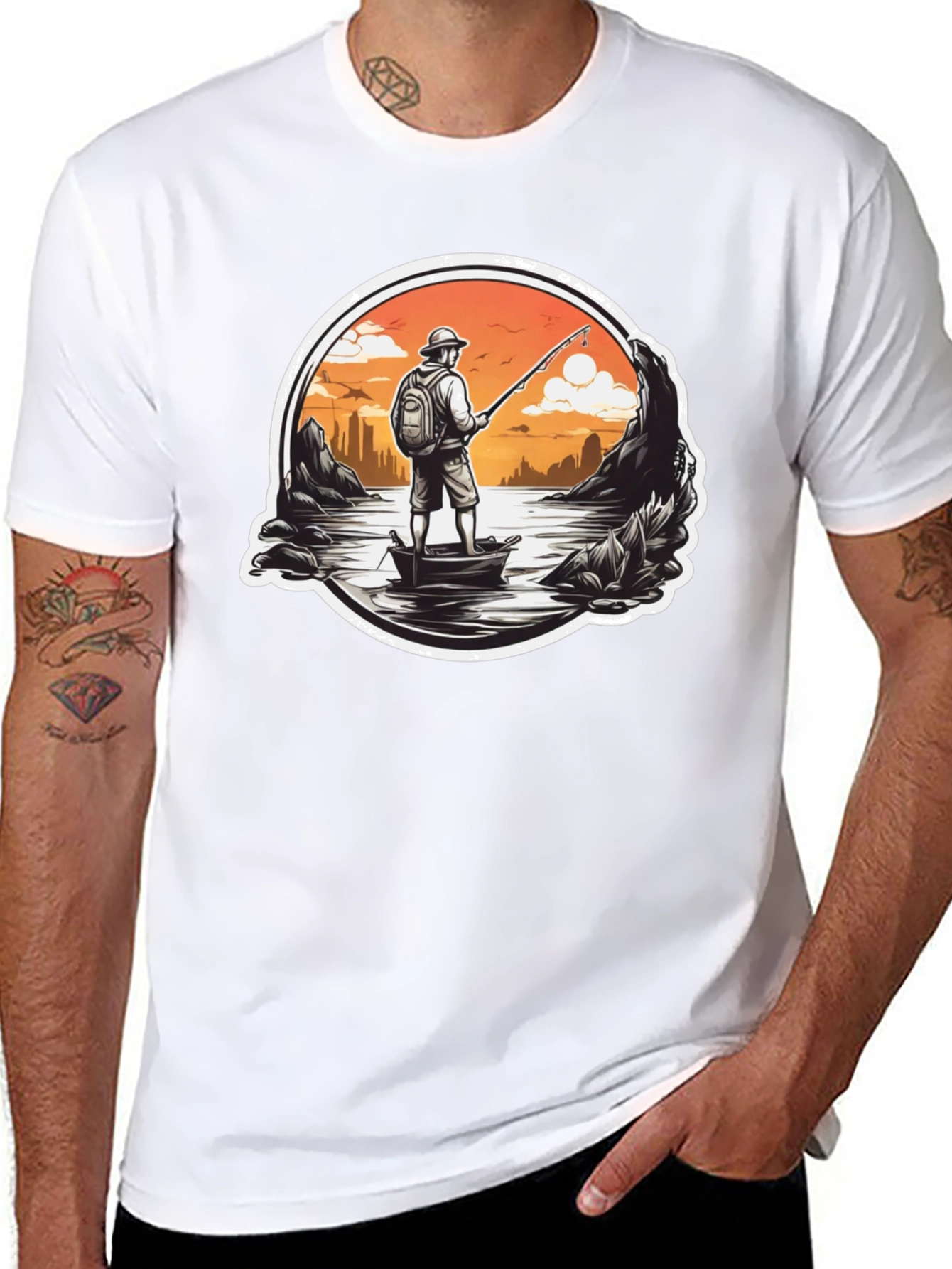 Fishing Adventure T-Shirt - Lakeside Angler Design