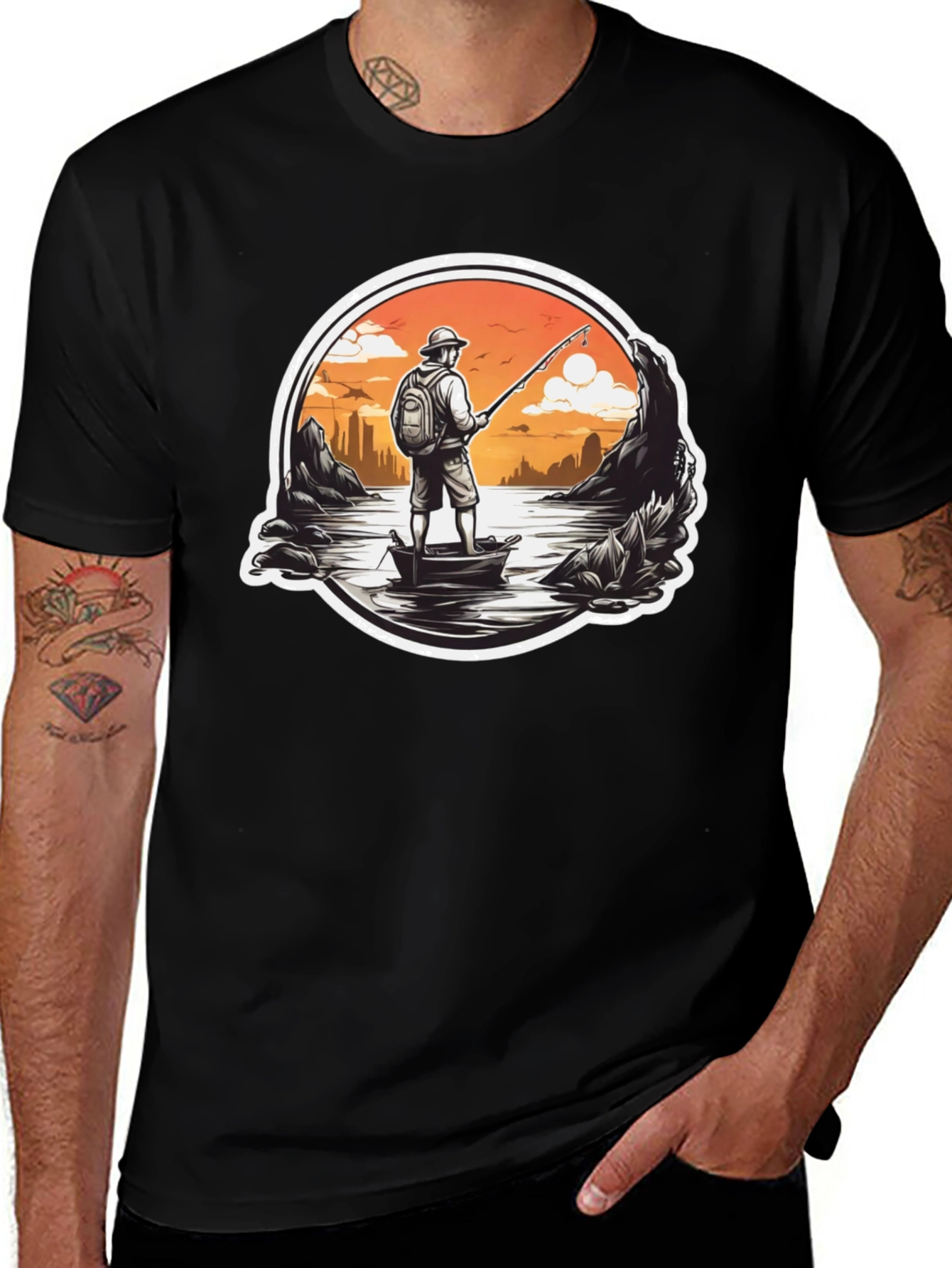 Fishing Adventure T-Shirt - Lakeside Angler Design