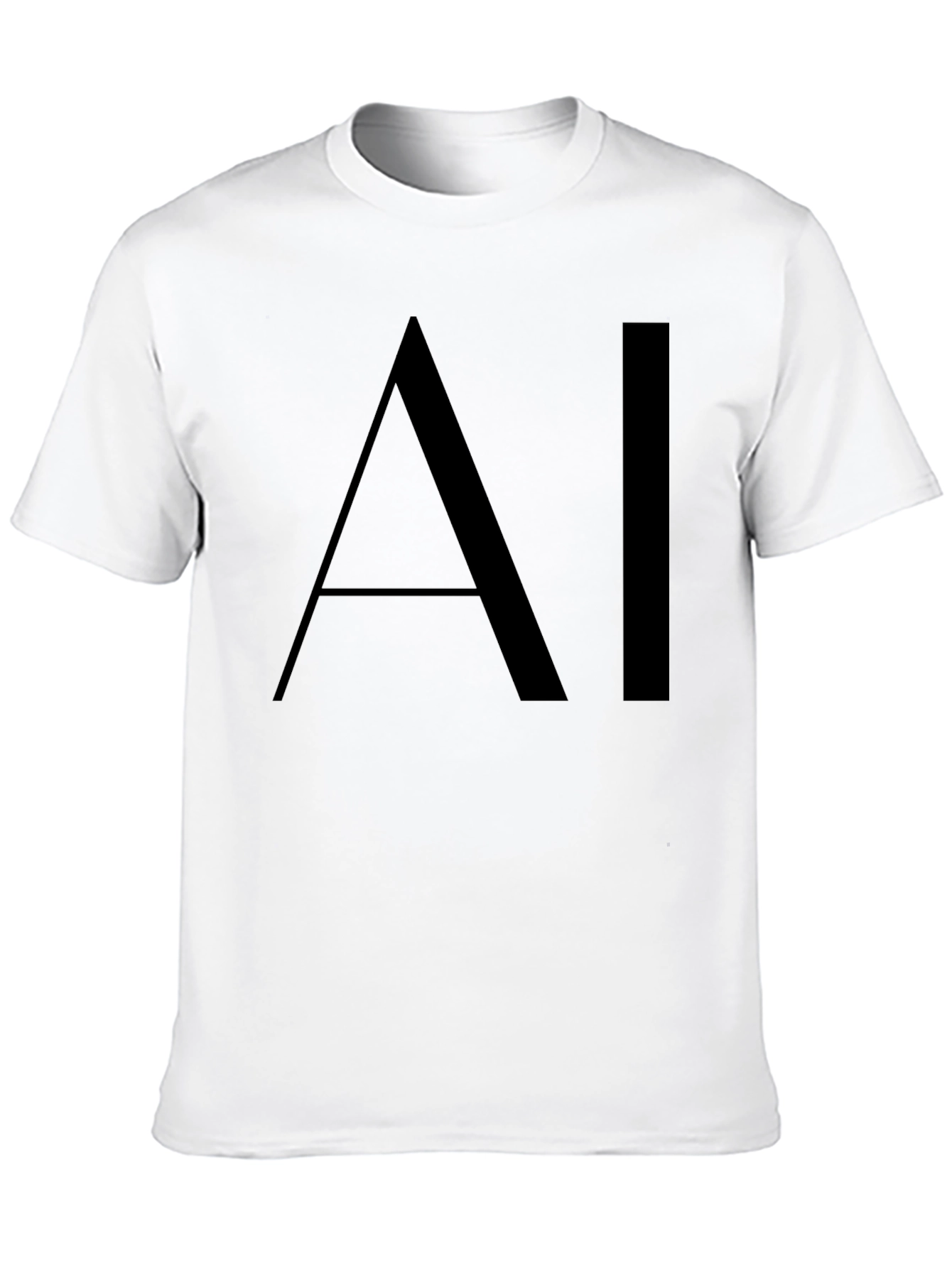 AI Graphic Black T-Shirt - Modern Design