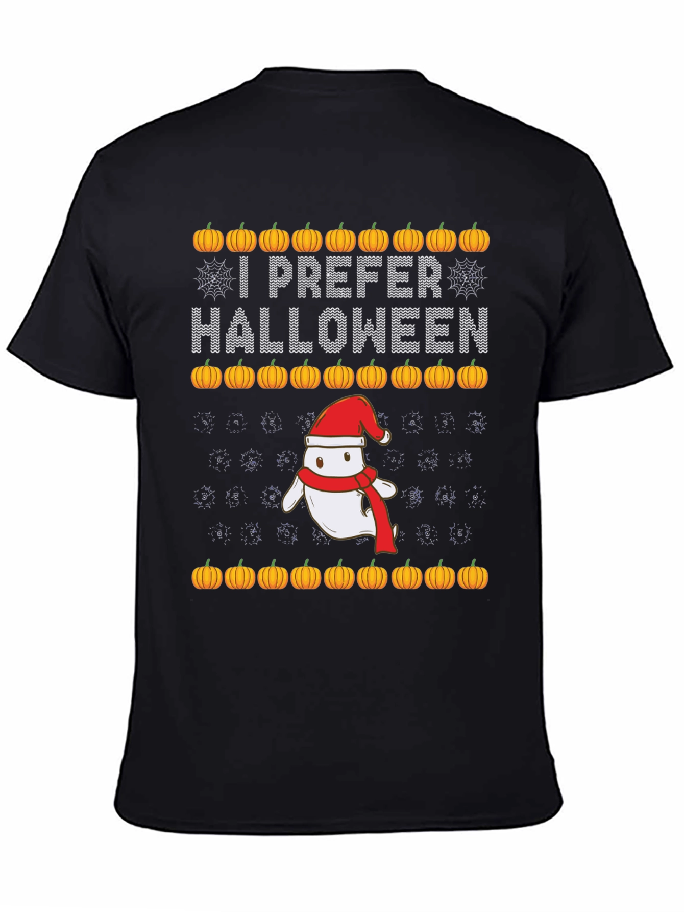 I Prefer Halloween Christmas Ghost T-Shirt