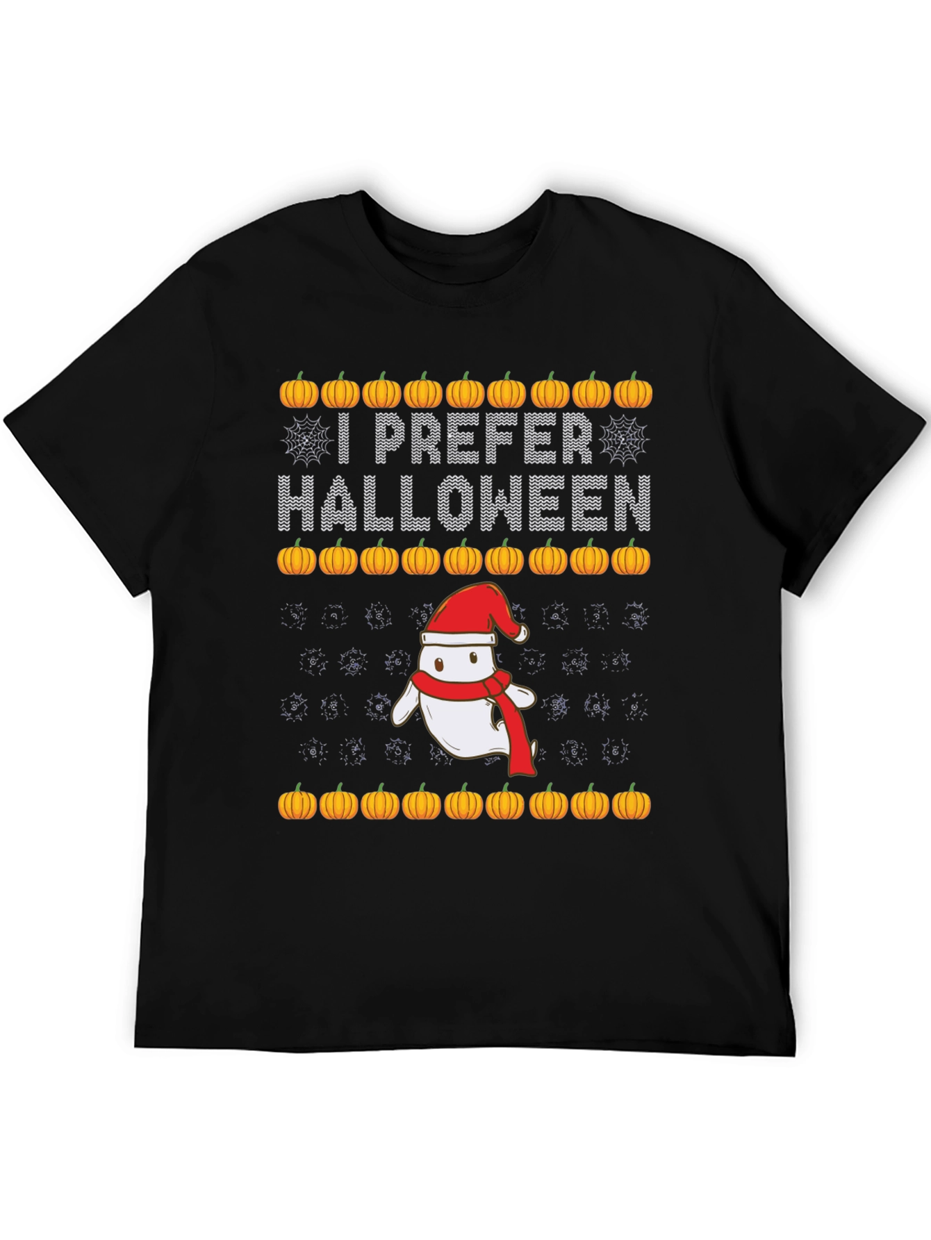 I Prefer Halloween Christmas Ghost T-Shirt
