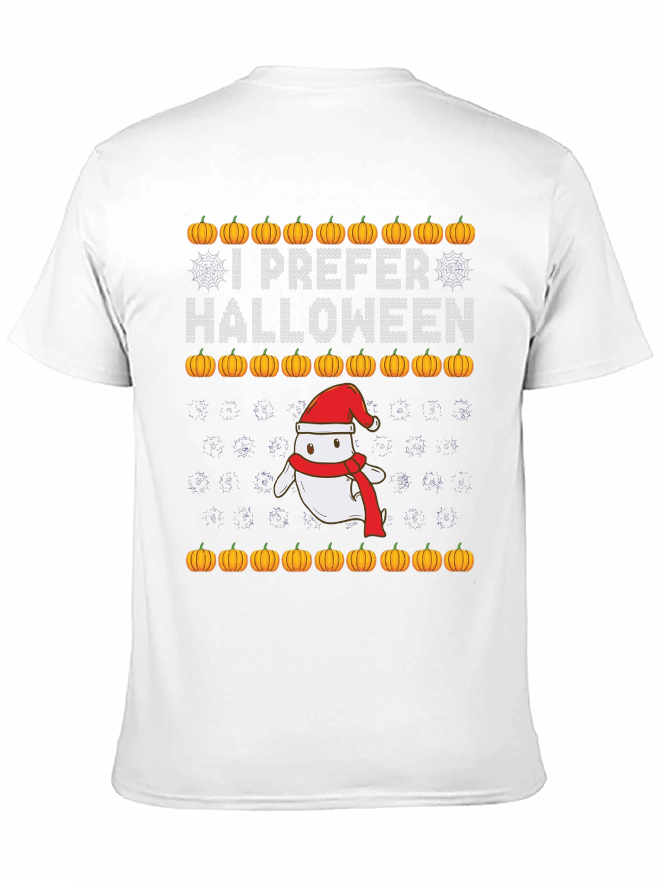 I Prefer Halloween Christmas Ghost T-Shirt