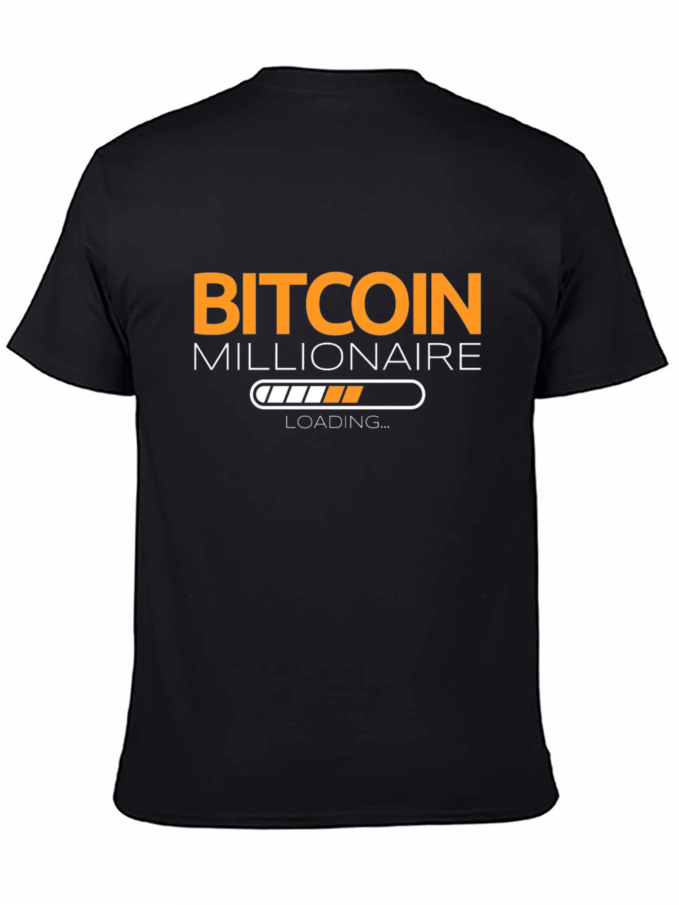 Bitcoin Millionaire Loading Black T-Shirt