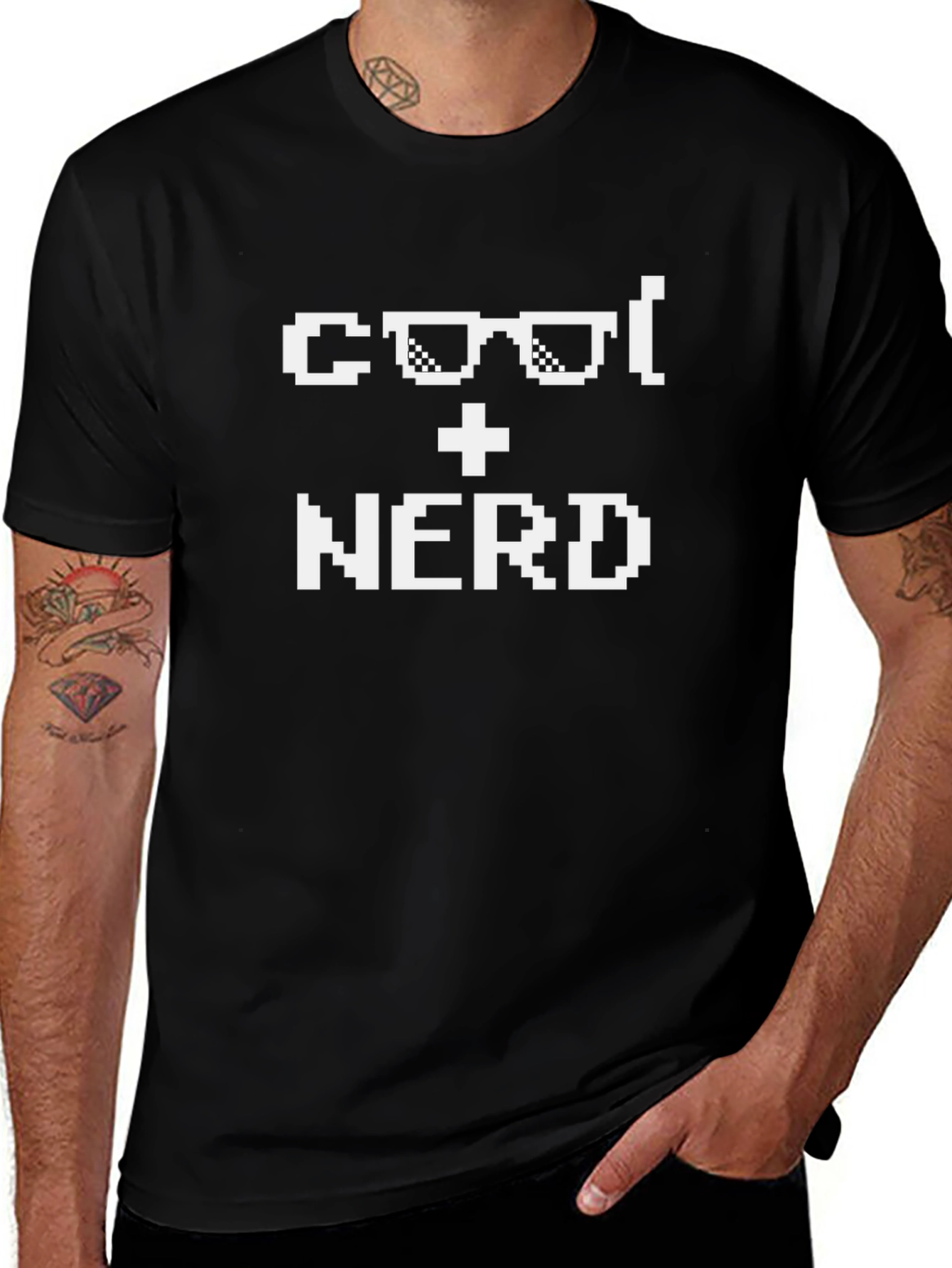 Cool + Nerd T-Shirt - Pixel Graphic Tee