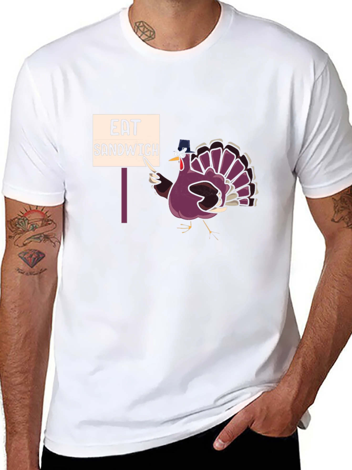 Eat Sandwich Turkey Humor T-Shirt