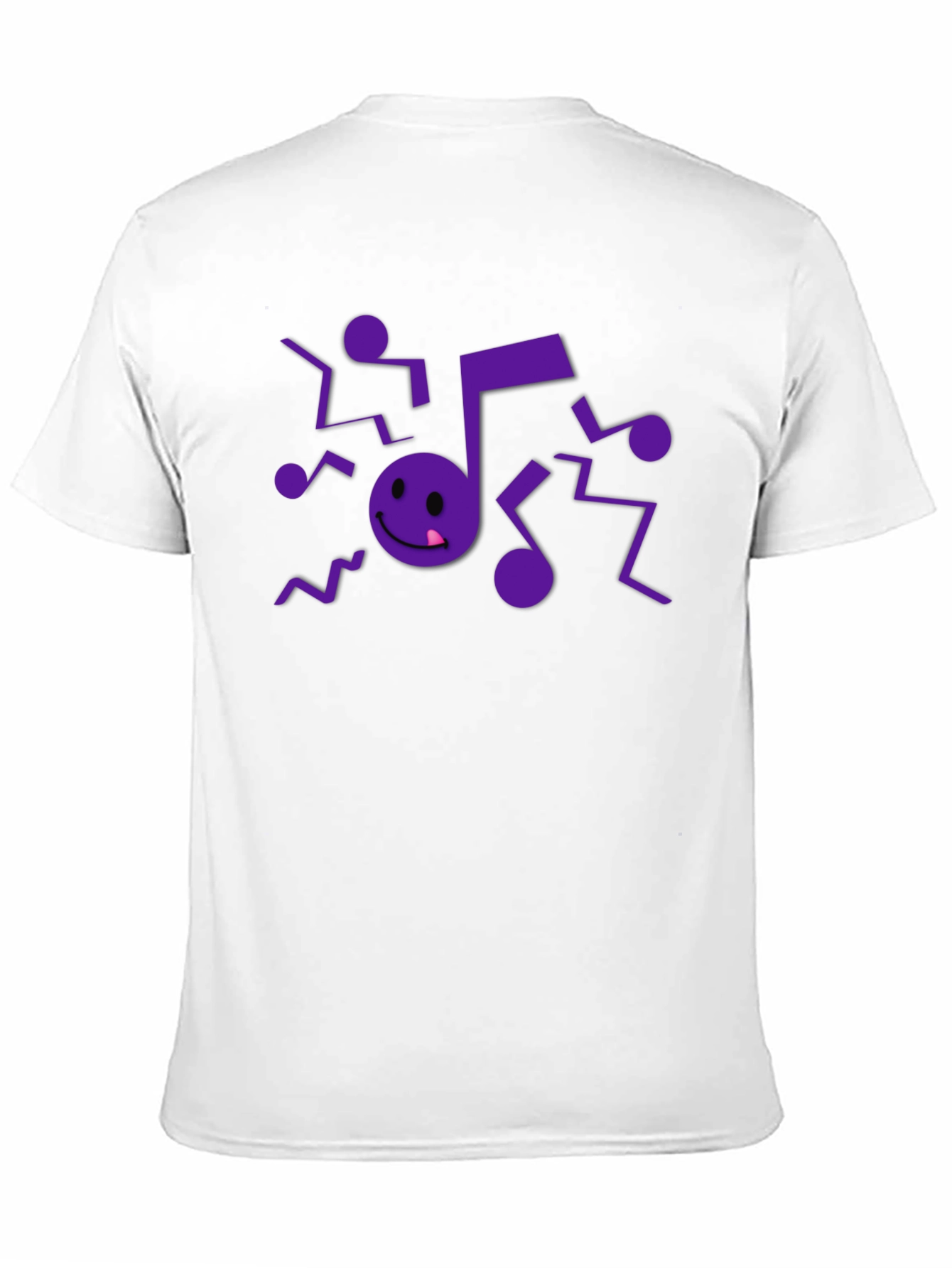 Musical Note Graphic Black T-Shirt