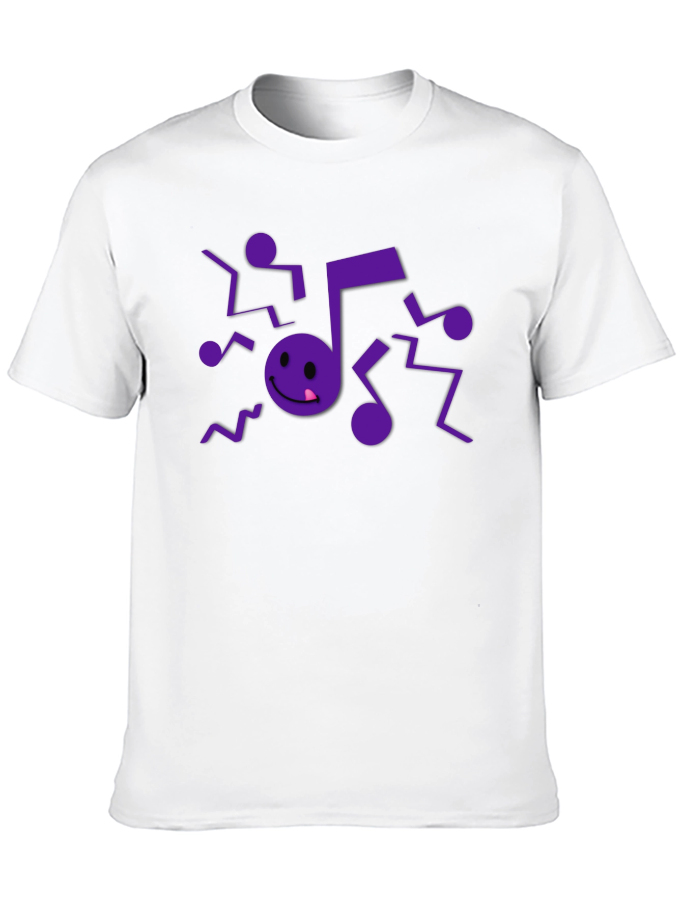 Musical Note Graphic Black T-Shirt