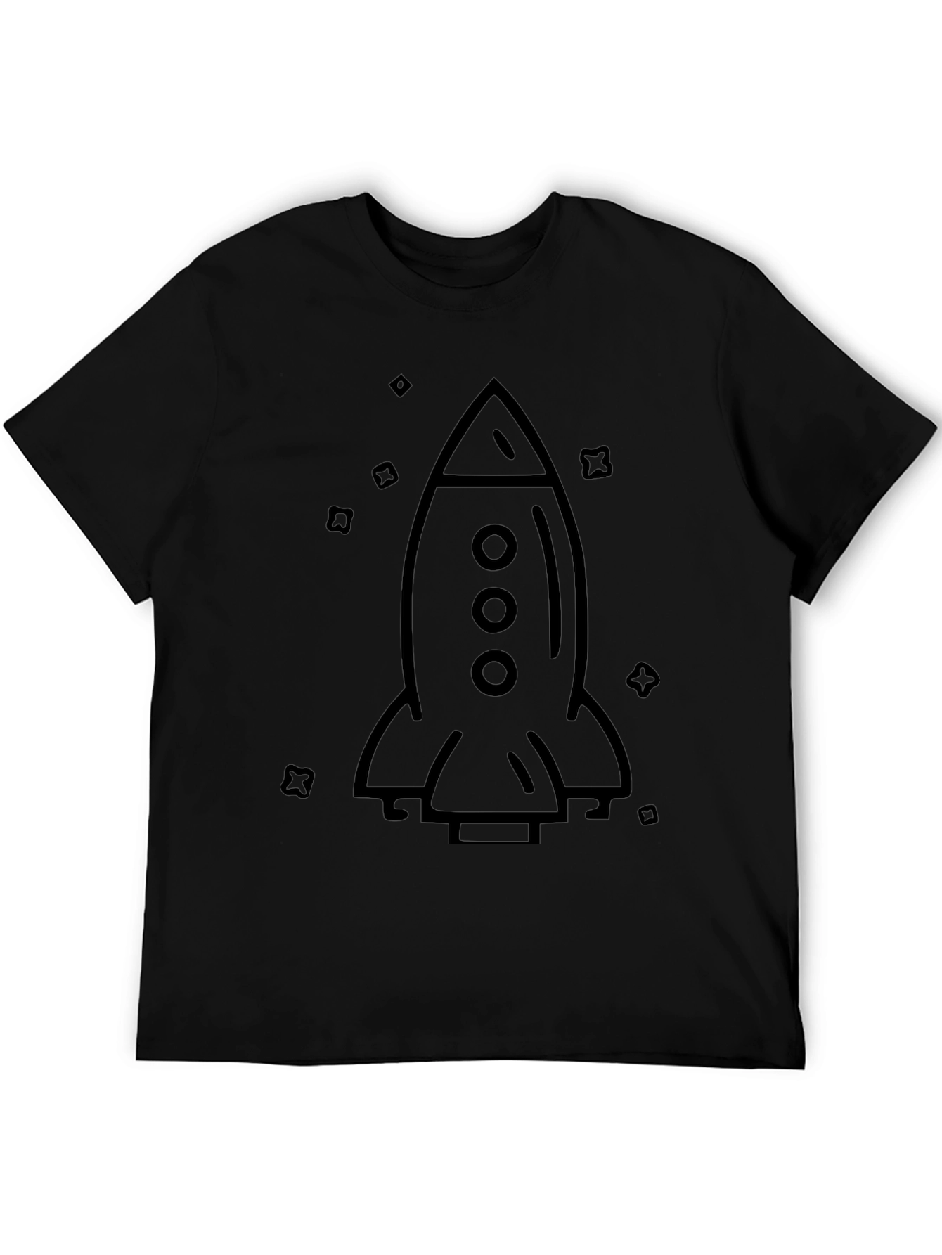 Rocket Graphic Tee - Modern Space Design