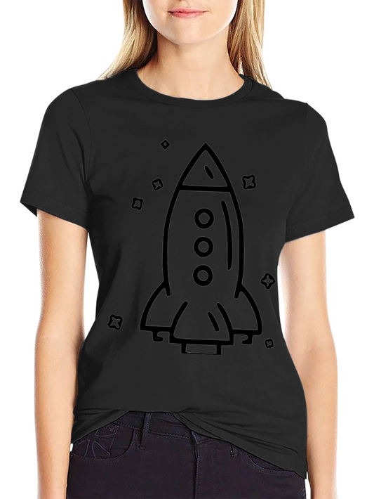 Rocket Graphic Tee - Modern Space Design