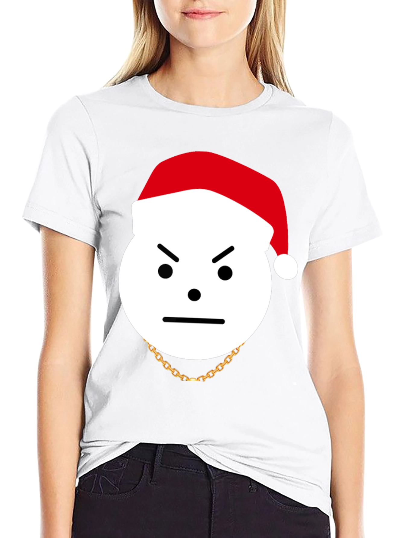 Grumpy Santa Graphic Tee - Holiday Humor