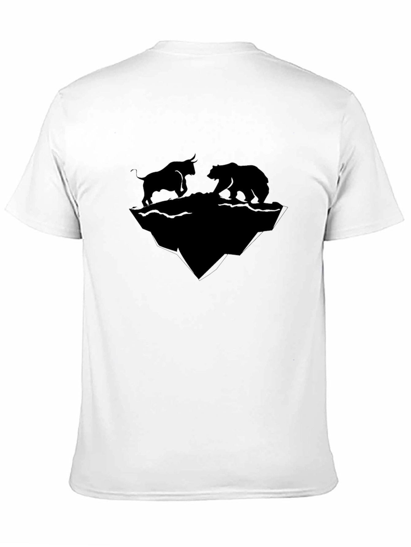 Bull vs Bear Market Black Graphic Tee