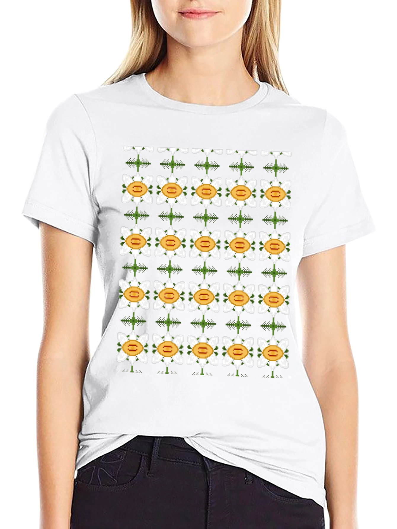 Pixel Flower Power Tee