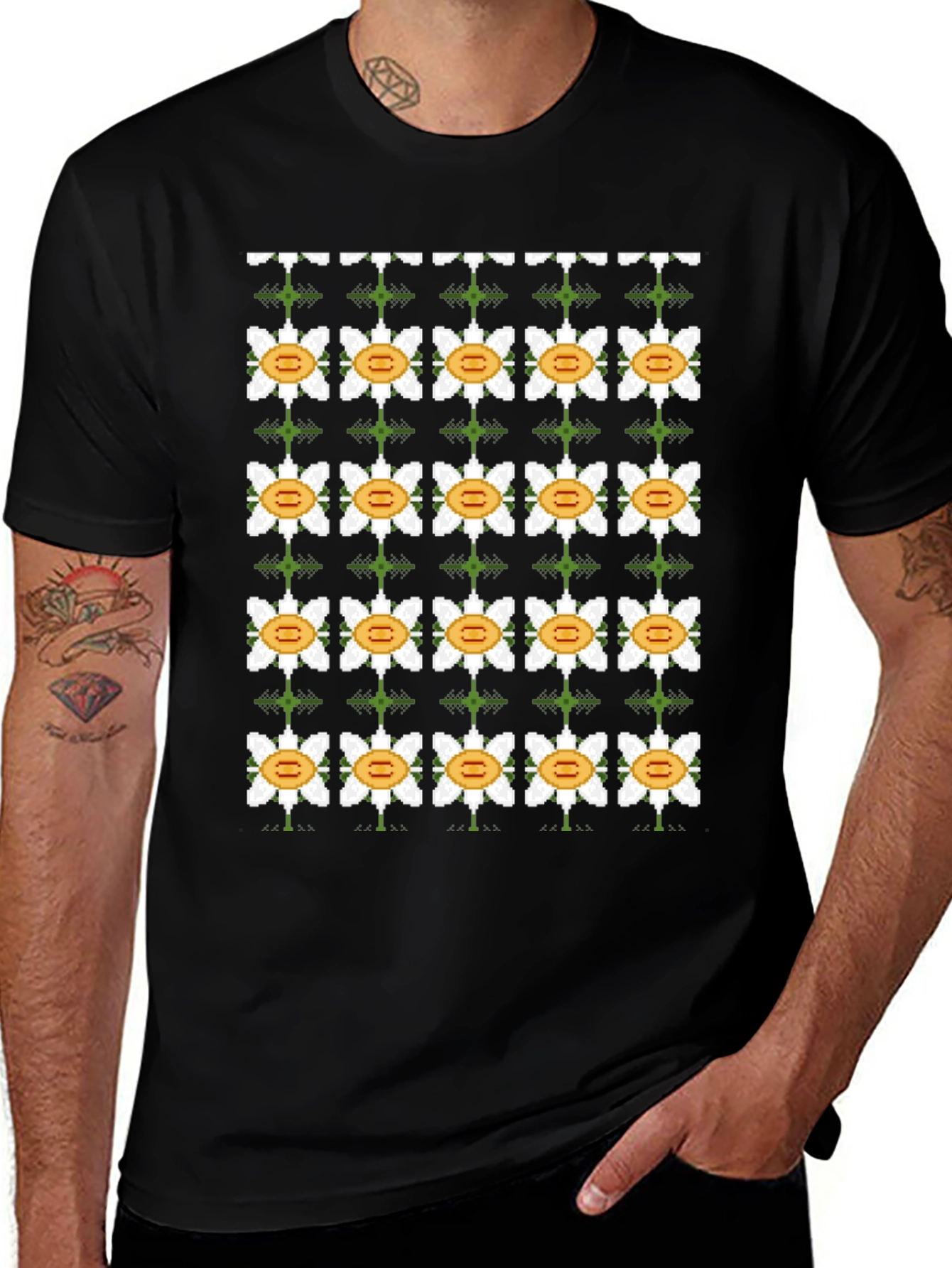 Pixel Flower Power Tee