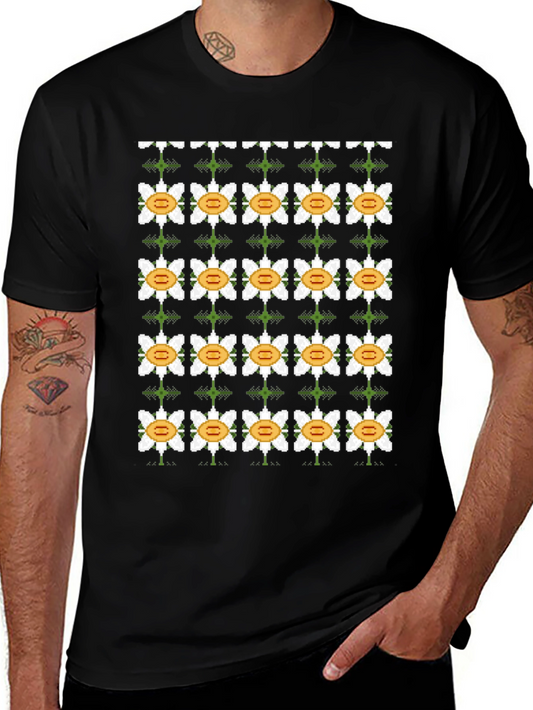 Pixel Flower Power Tee