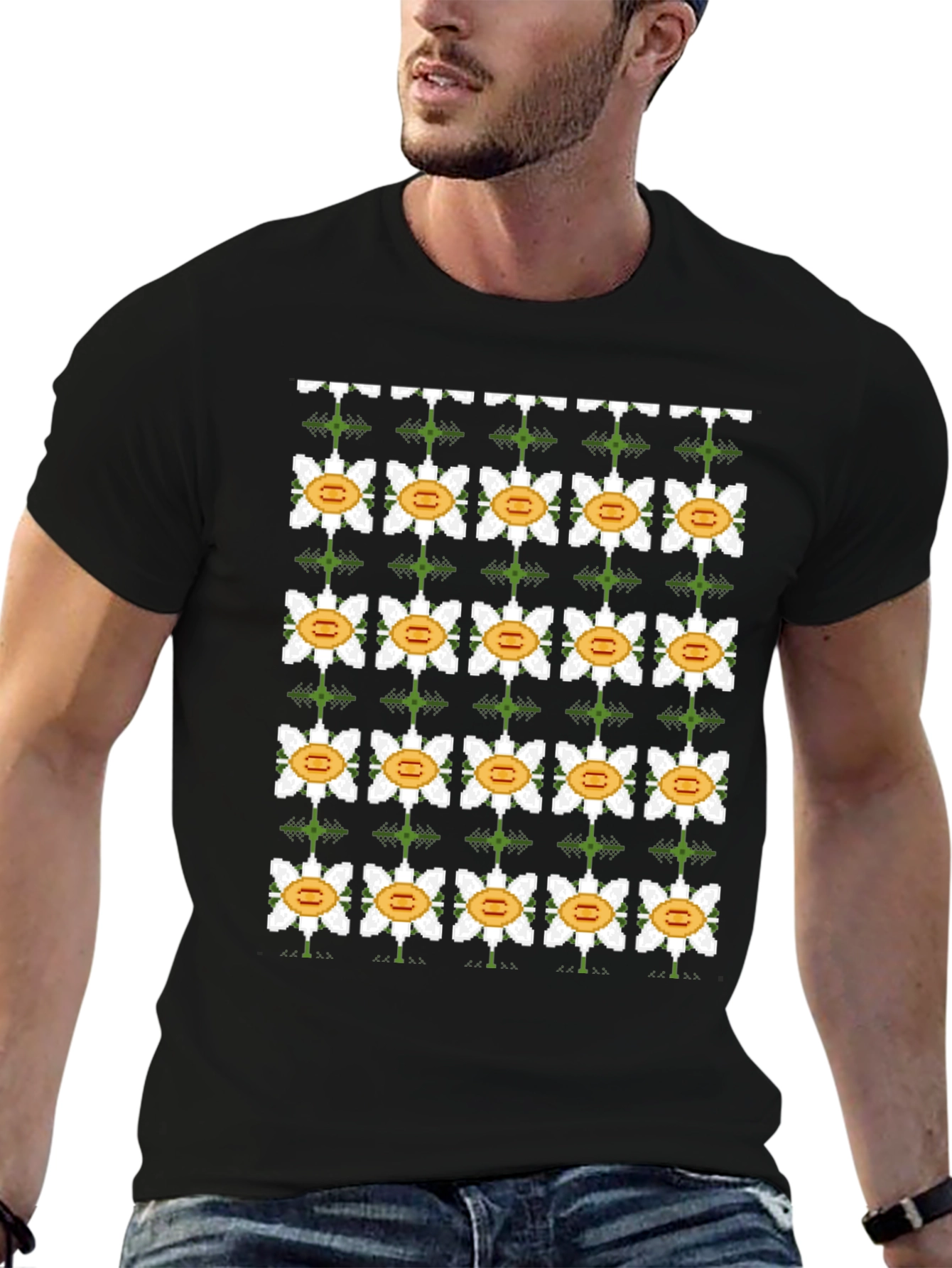 Pixel Flower Power Tee