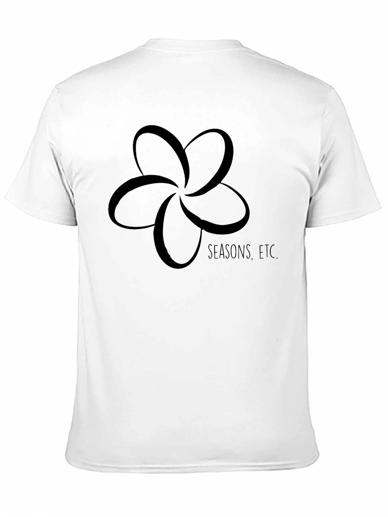 Seasons etc. Flower Graphic Black T-Shirt