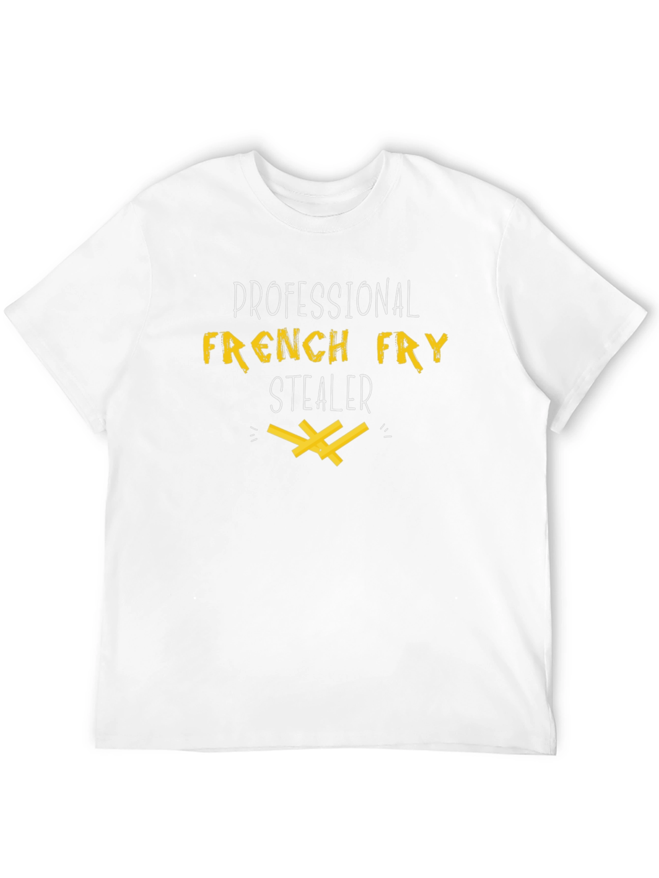 Funny French Fry Stealer Graphic T-Shirt