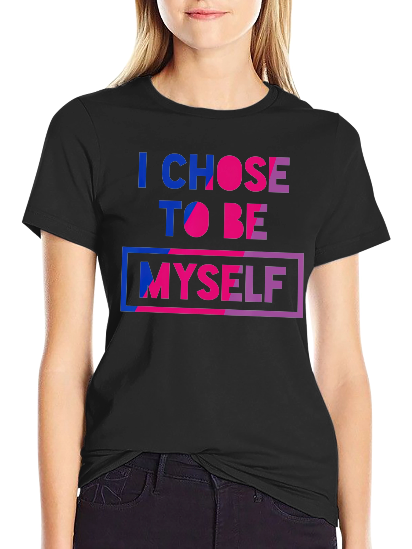 I Chose To Be Myself Bisexual Pride T-Shirt
