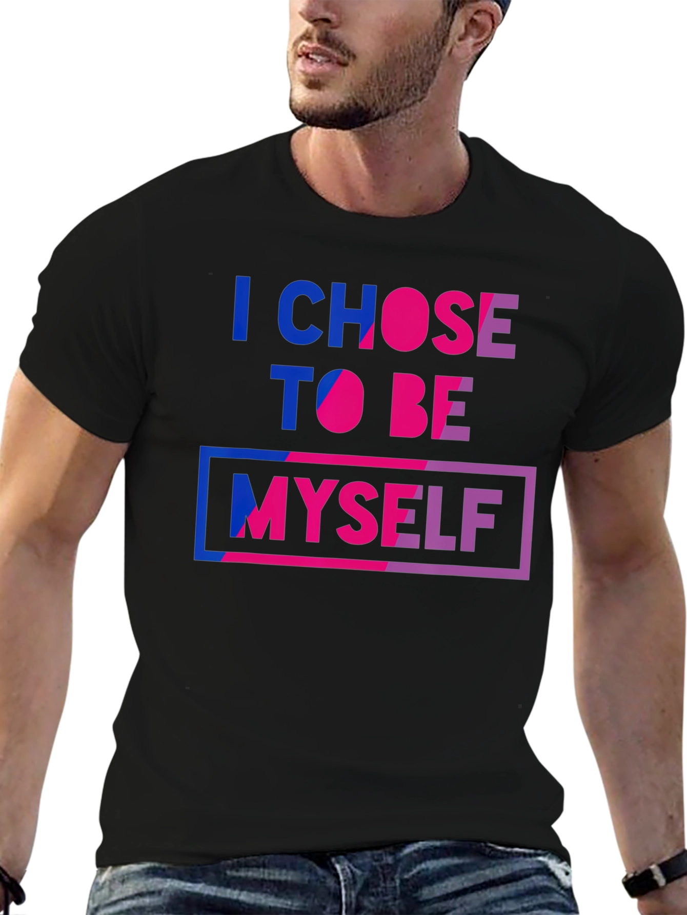 I Chose To Be Myself Bisexual Pride T-Shirt