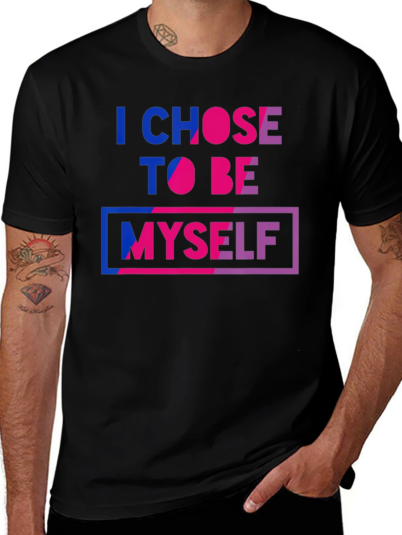 I Chose To Be Myself Bisexual Pride T-Shirt