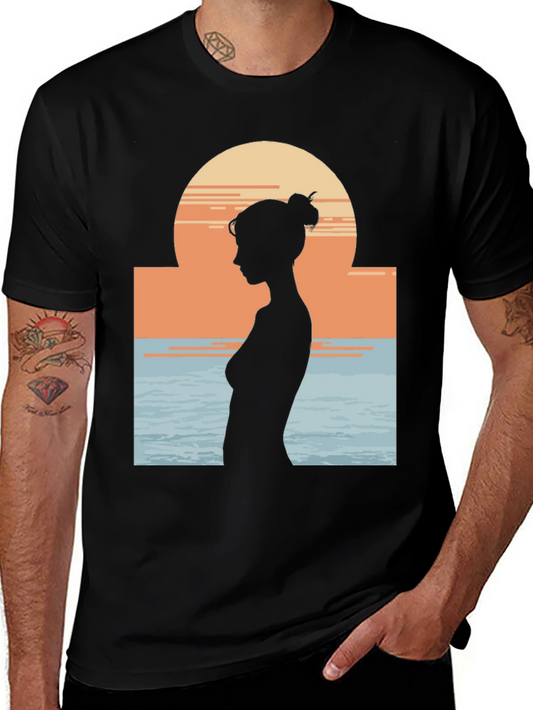 Silhouette Sunset Graphic Tee - Relaxed Fit