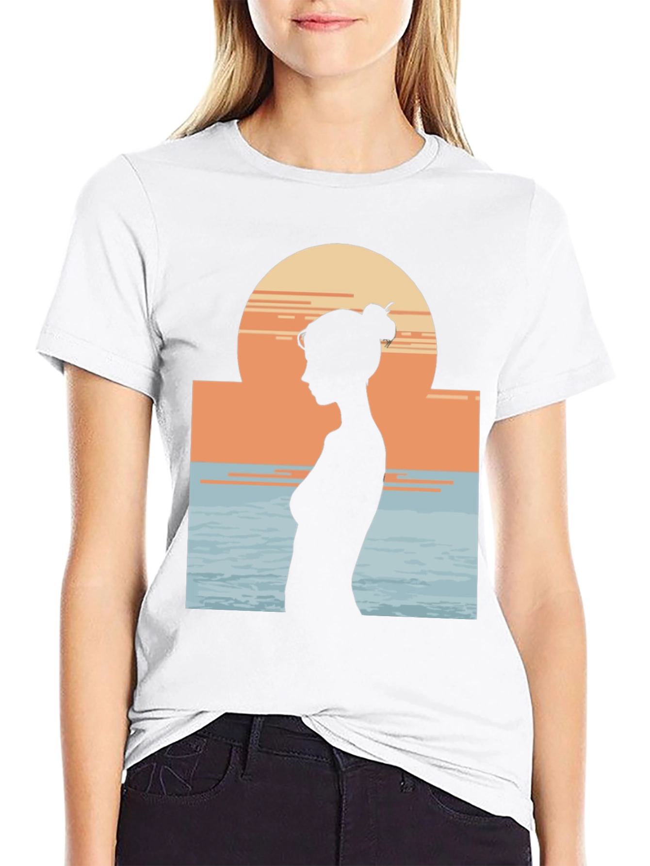 Silhouette Sunset Graphic Tee - Relaxed Fit