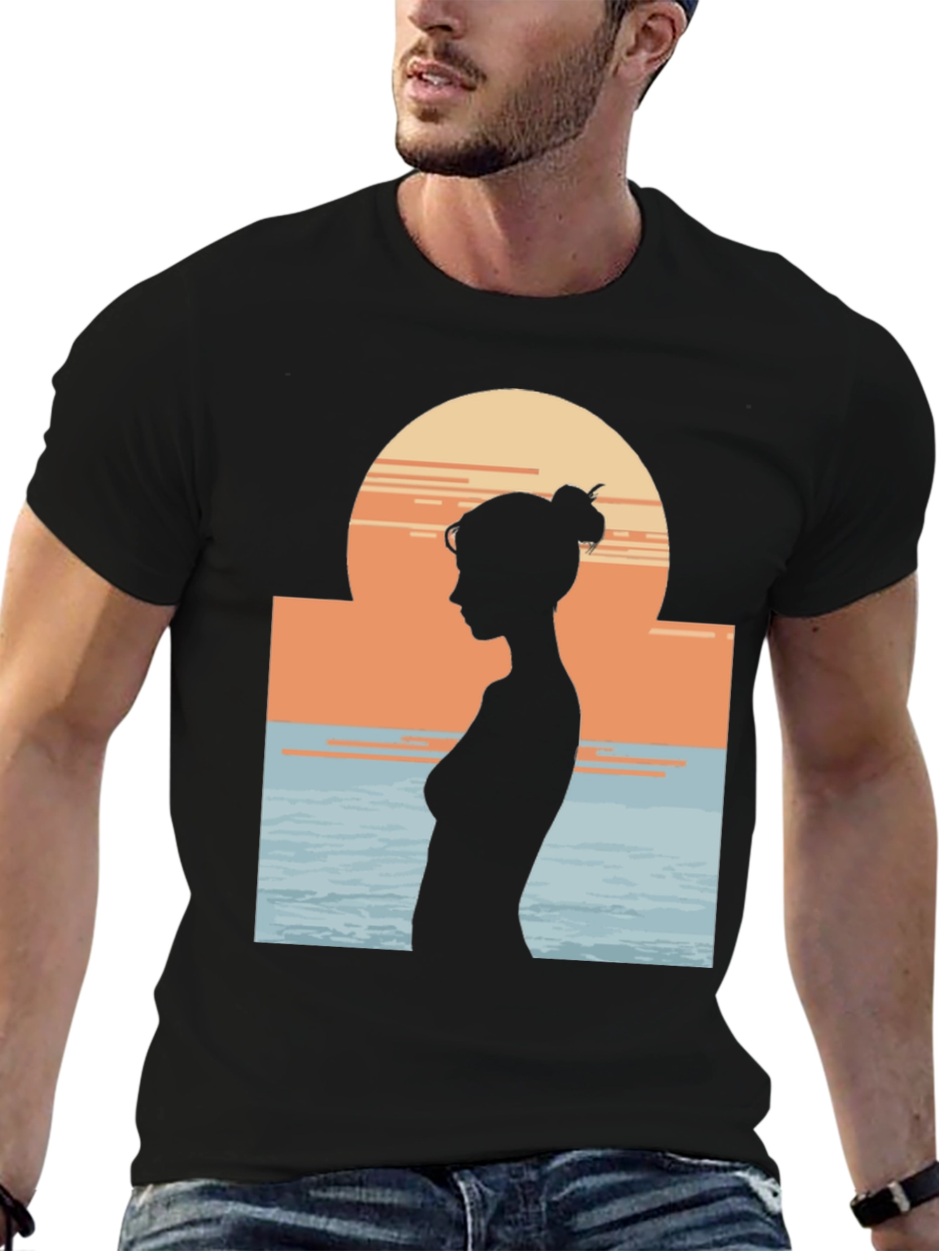 Silhouette Sunset Graphic Tee - Relaxed Fit