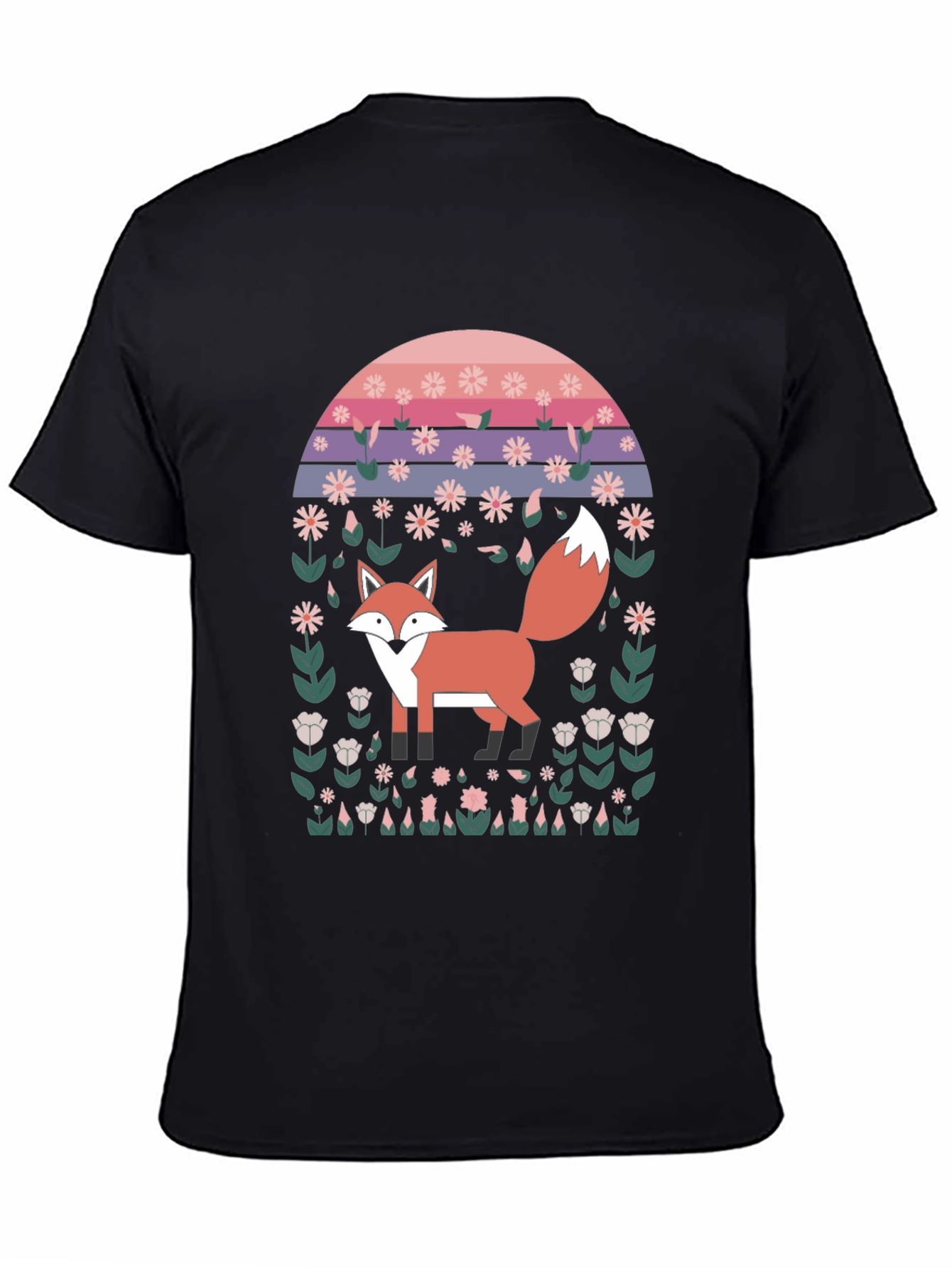 Retro Fox Floral T-Shirt