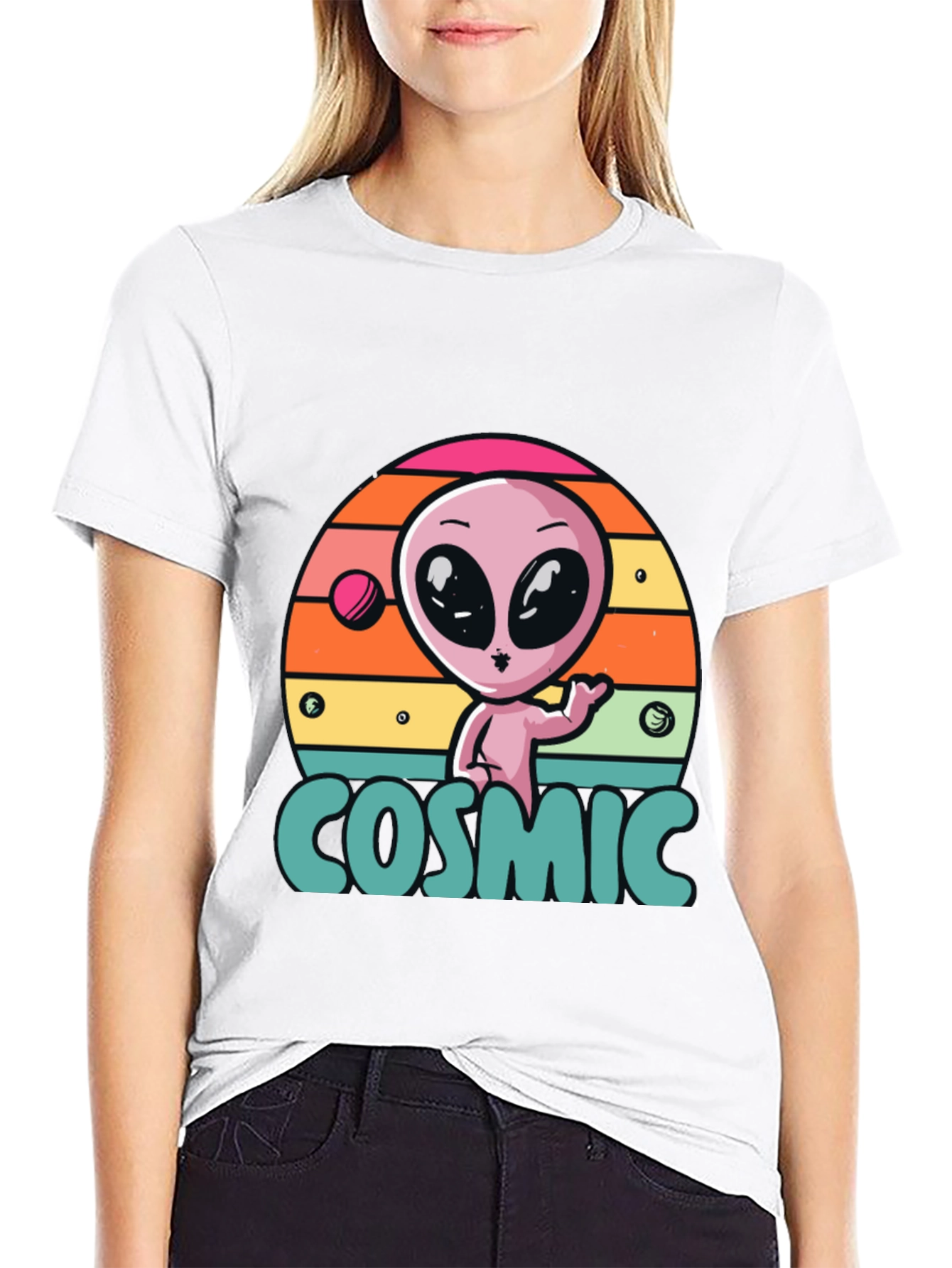 Cosmic Alien T-Shirt - Retro Style