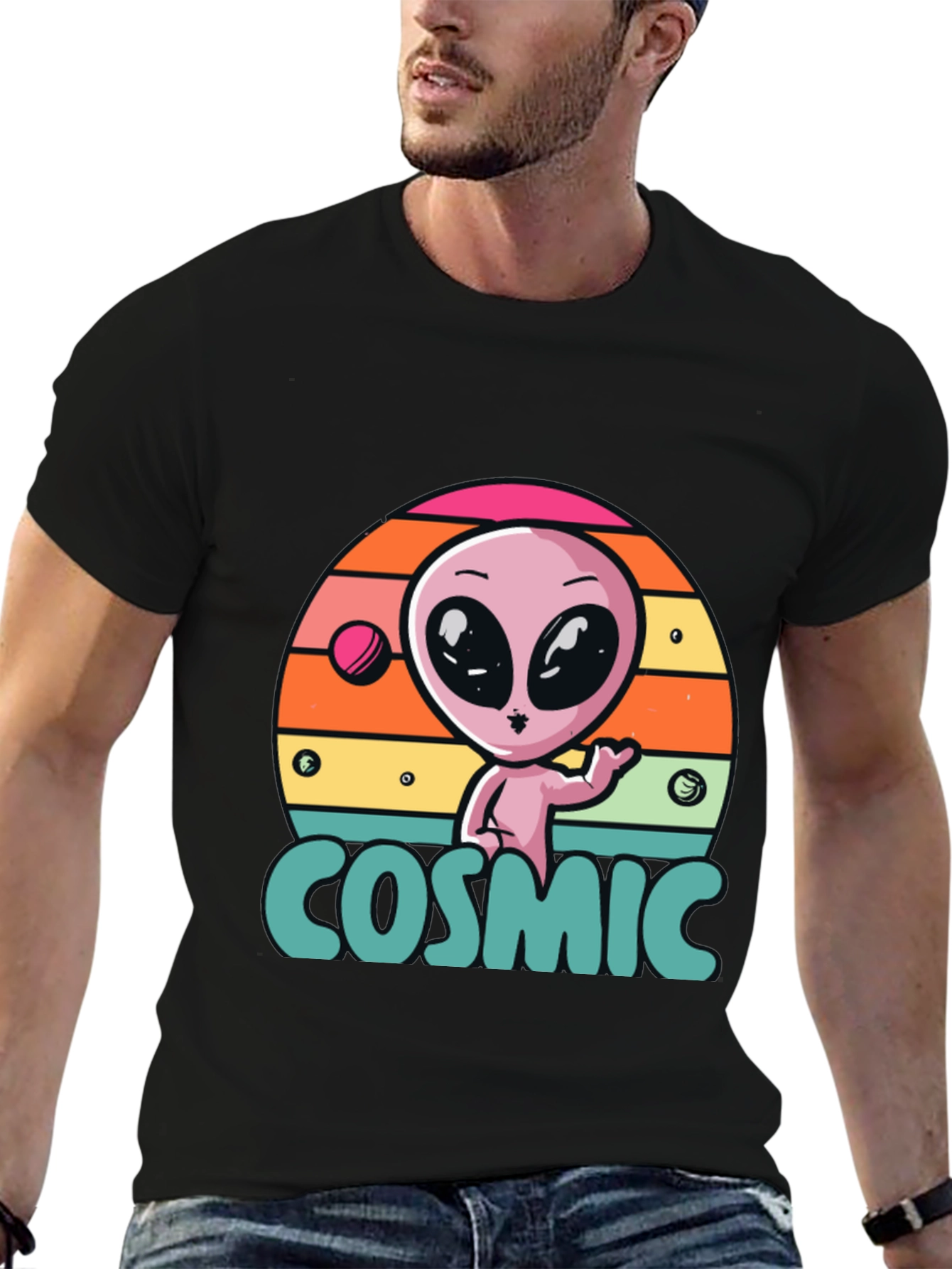 Cosmic Alien T-Shirt - Retro Style