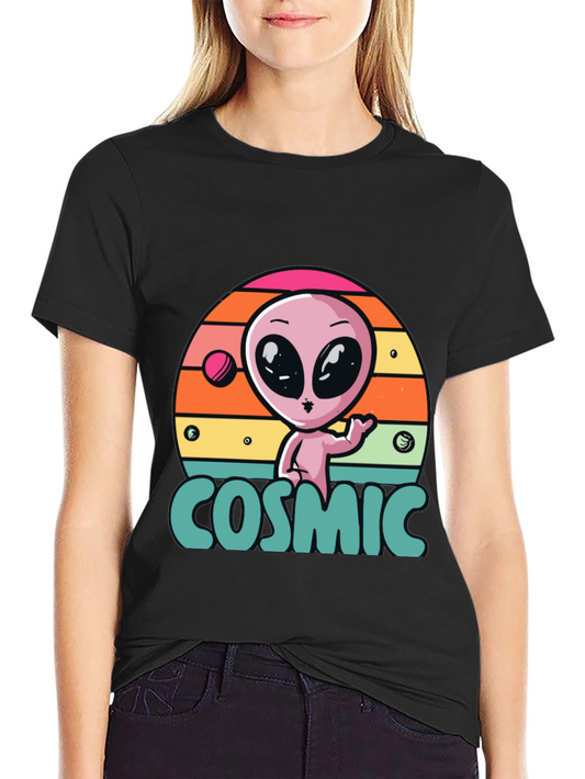 Cosmic Alien T-Shirt - Retro Style
