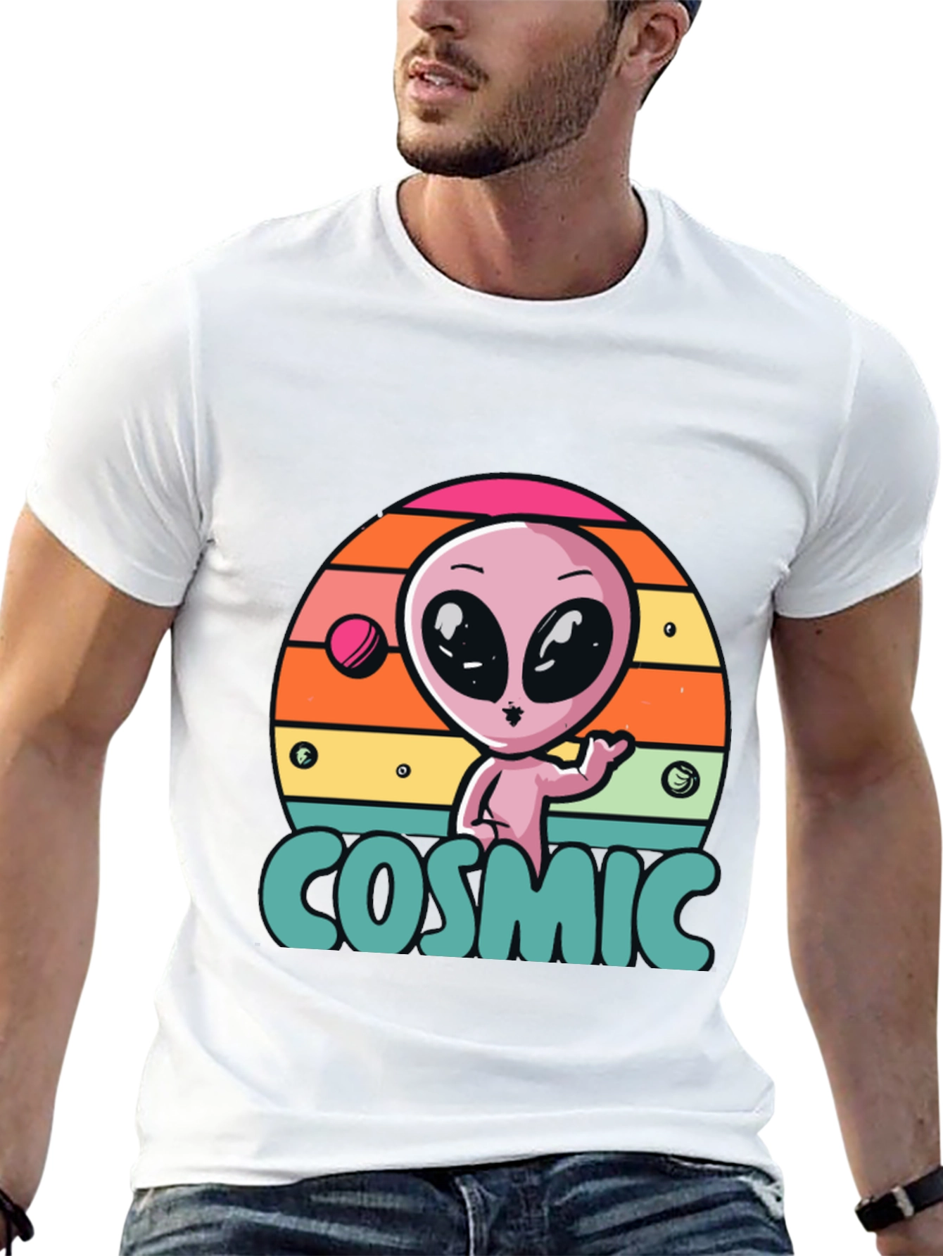 Cosmic Alien T-Shirt - Retro Style