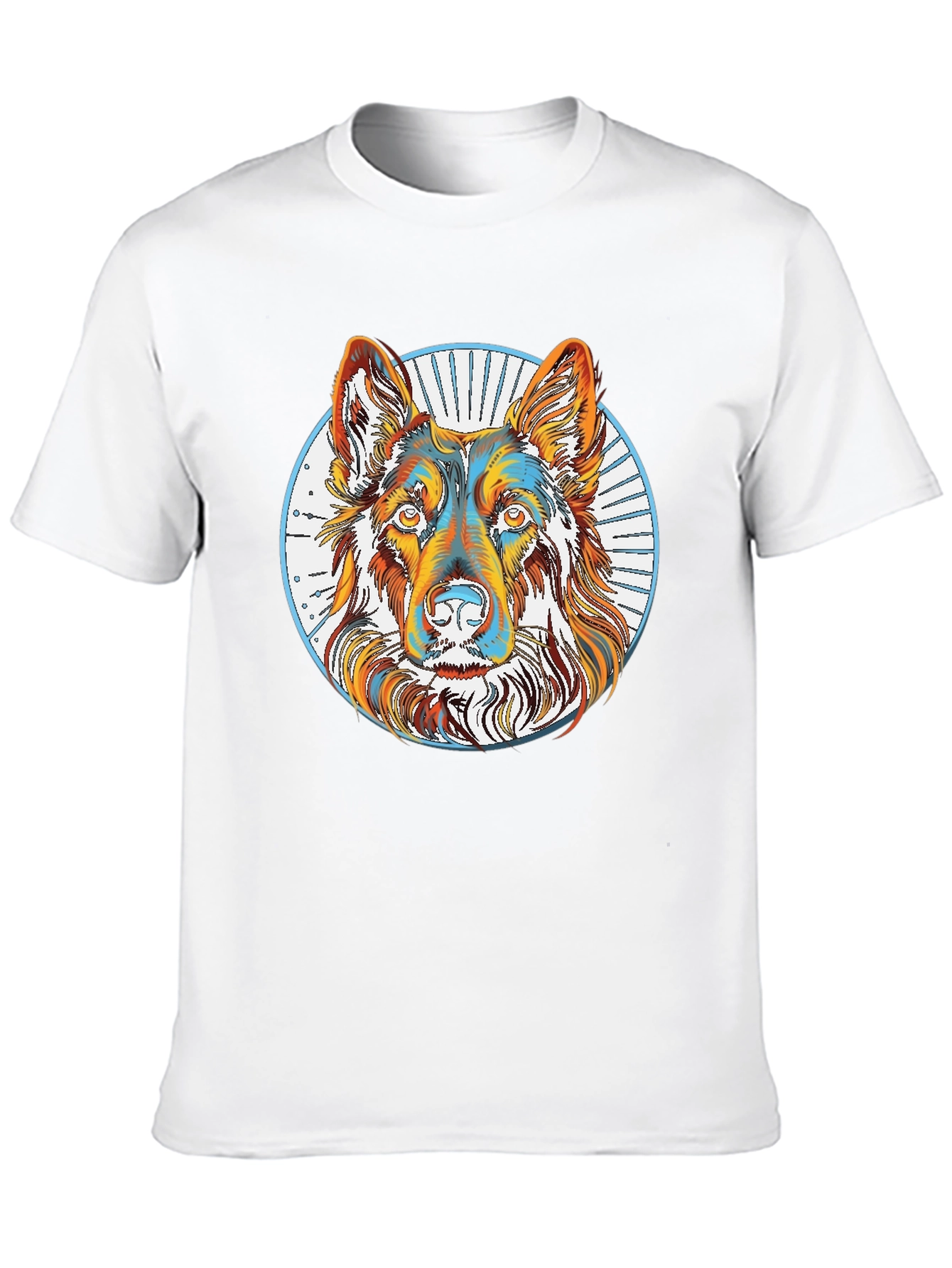 German Shepherd Graphic Tee - Mens Black T-Shirt