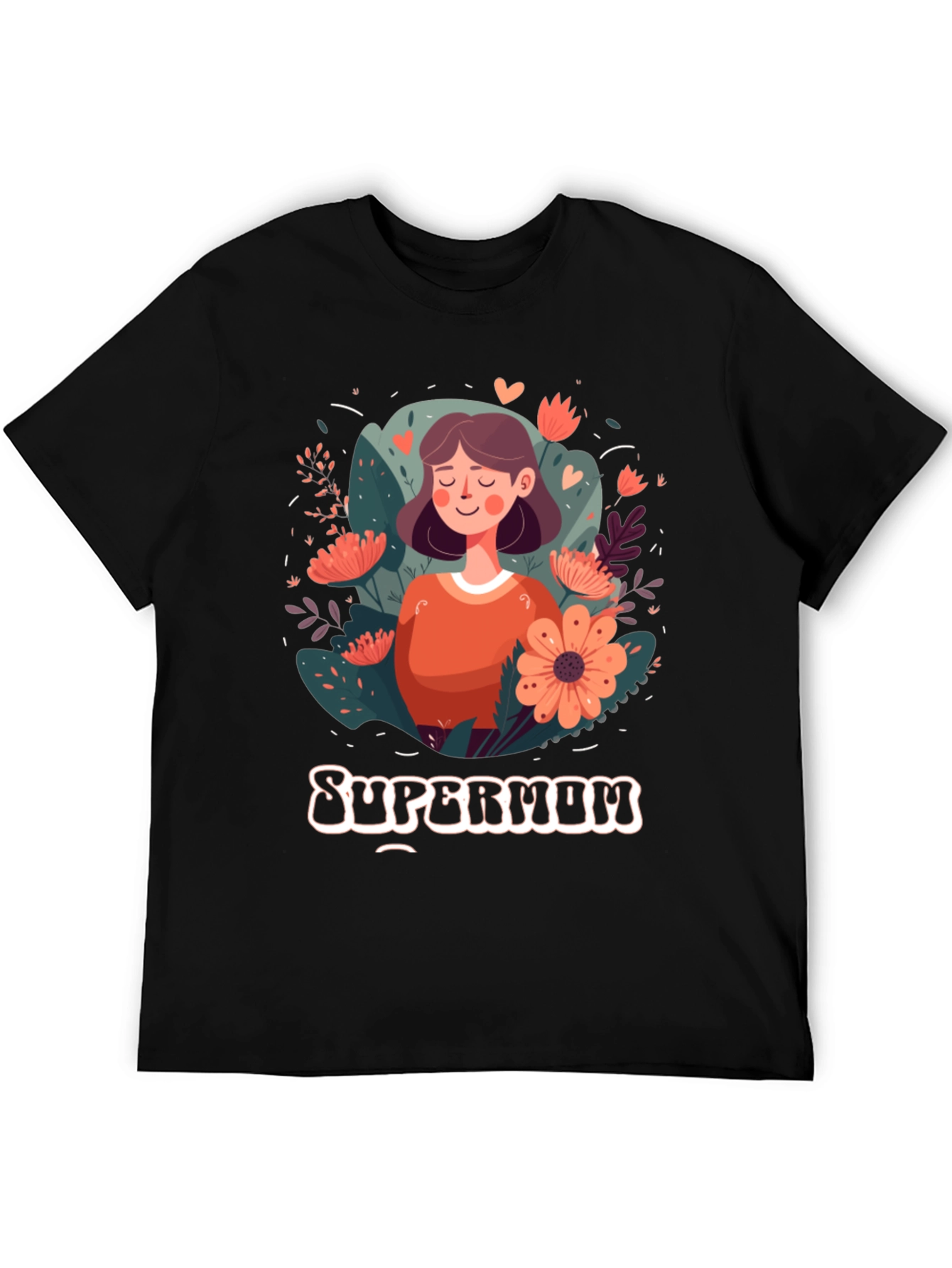 Supermom Graphic Tee - Floral Mothers Day Shirt