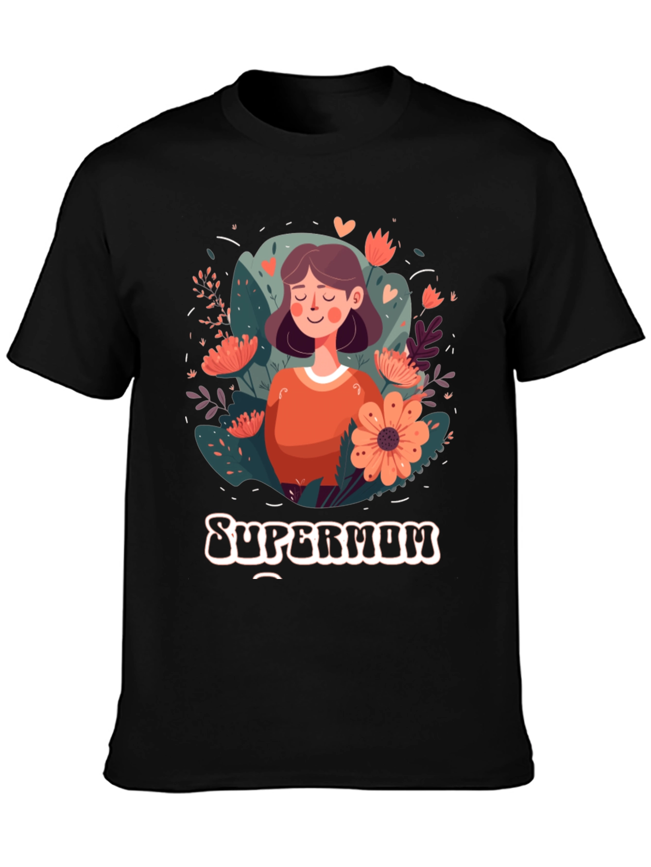 Supermom Graphic Tee - Floral Mothers Day Shirt