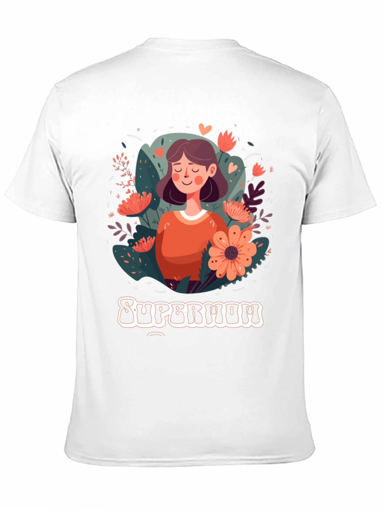 Supermom Graphic Tee - Floral Mothers Day Shirt