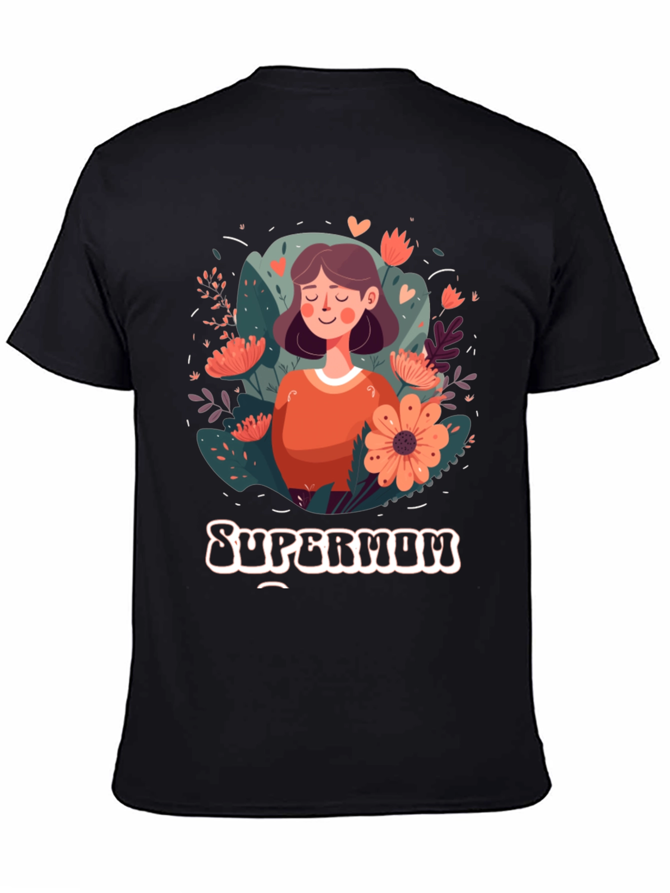 Supermom Graphic Tee - Floral Mothers Day Shirt