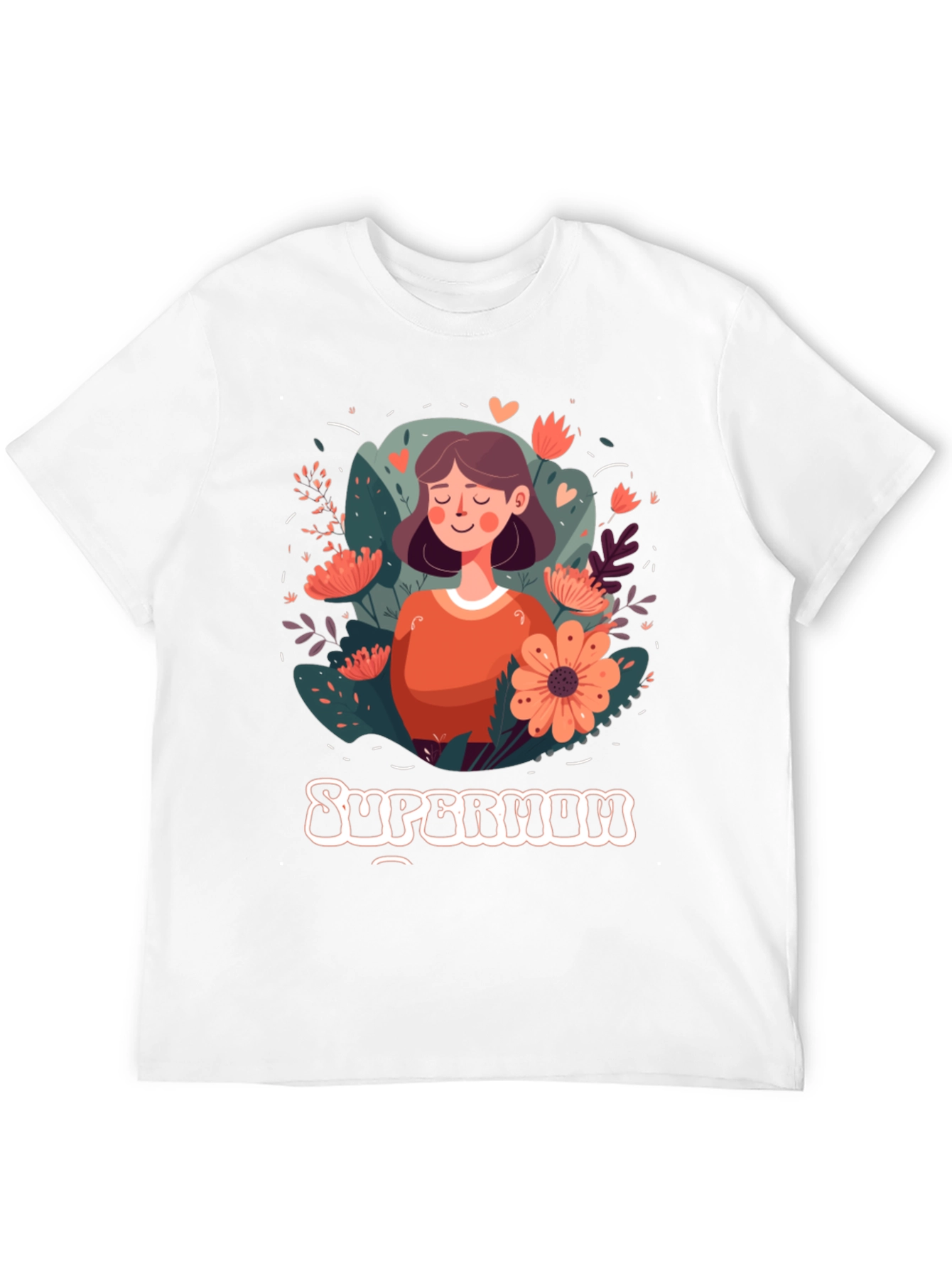 Supermom Graphic Tee - Floral Mothers Day Shirt